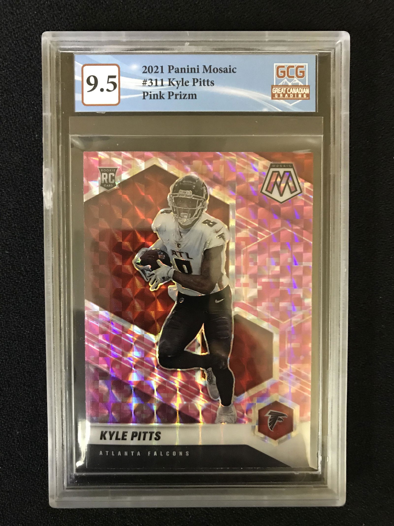 2021 PANINI MOSAIC KYLE PITTS PINK PRIZM (1 of 2)