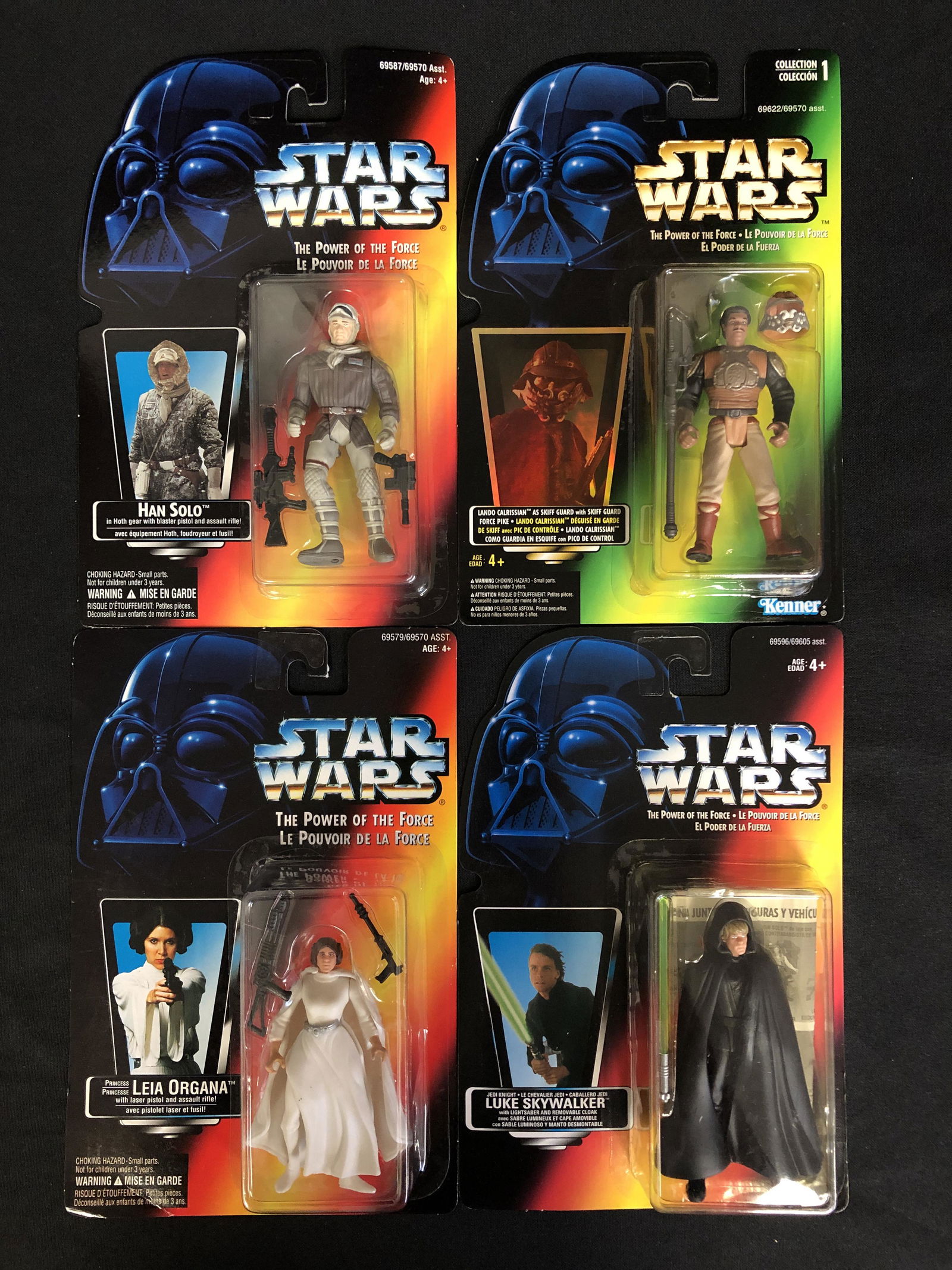 ON CARD VINTAGE KENNER STAR WARS ACTION FIGURE LOT (1 of 1)