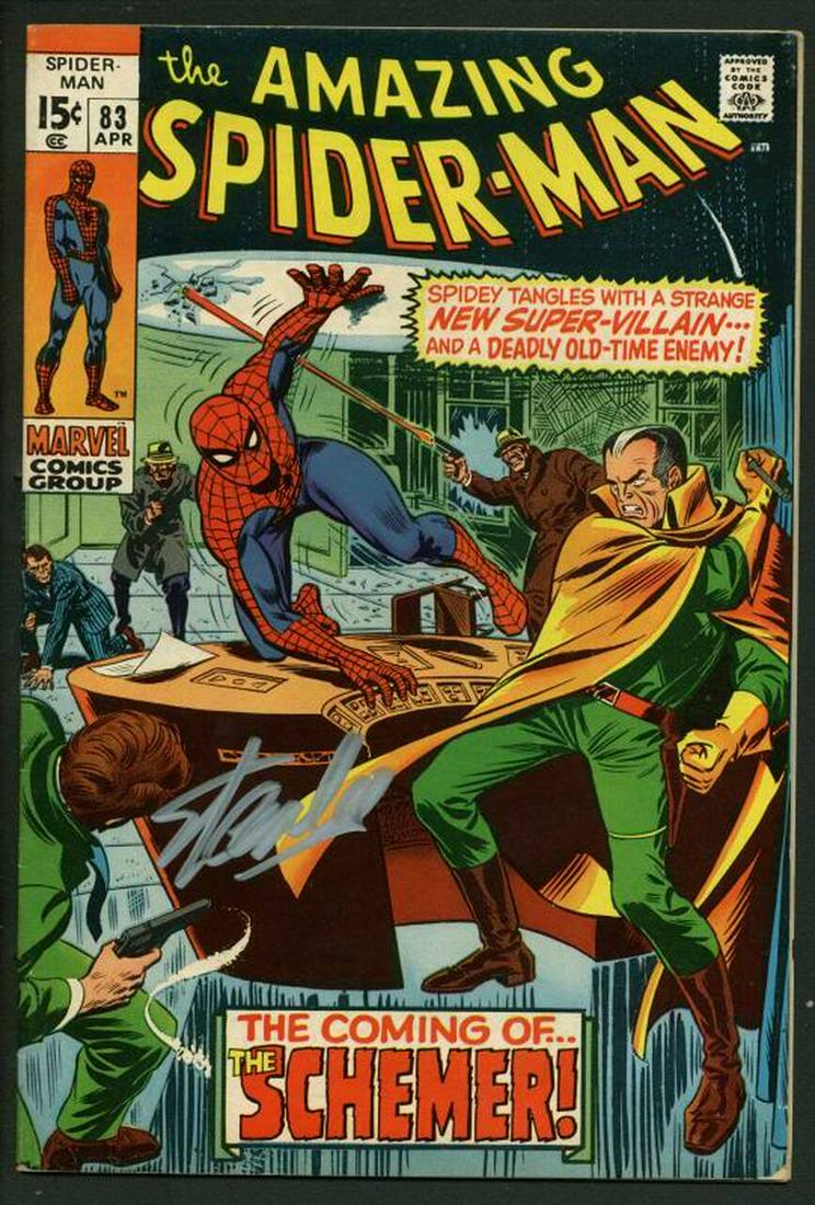 STAN LEE SIGNED MARVEL COMICS THE AMAZING SPIDERMAN NO.83 (PSA COA) (1 of 1)