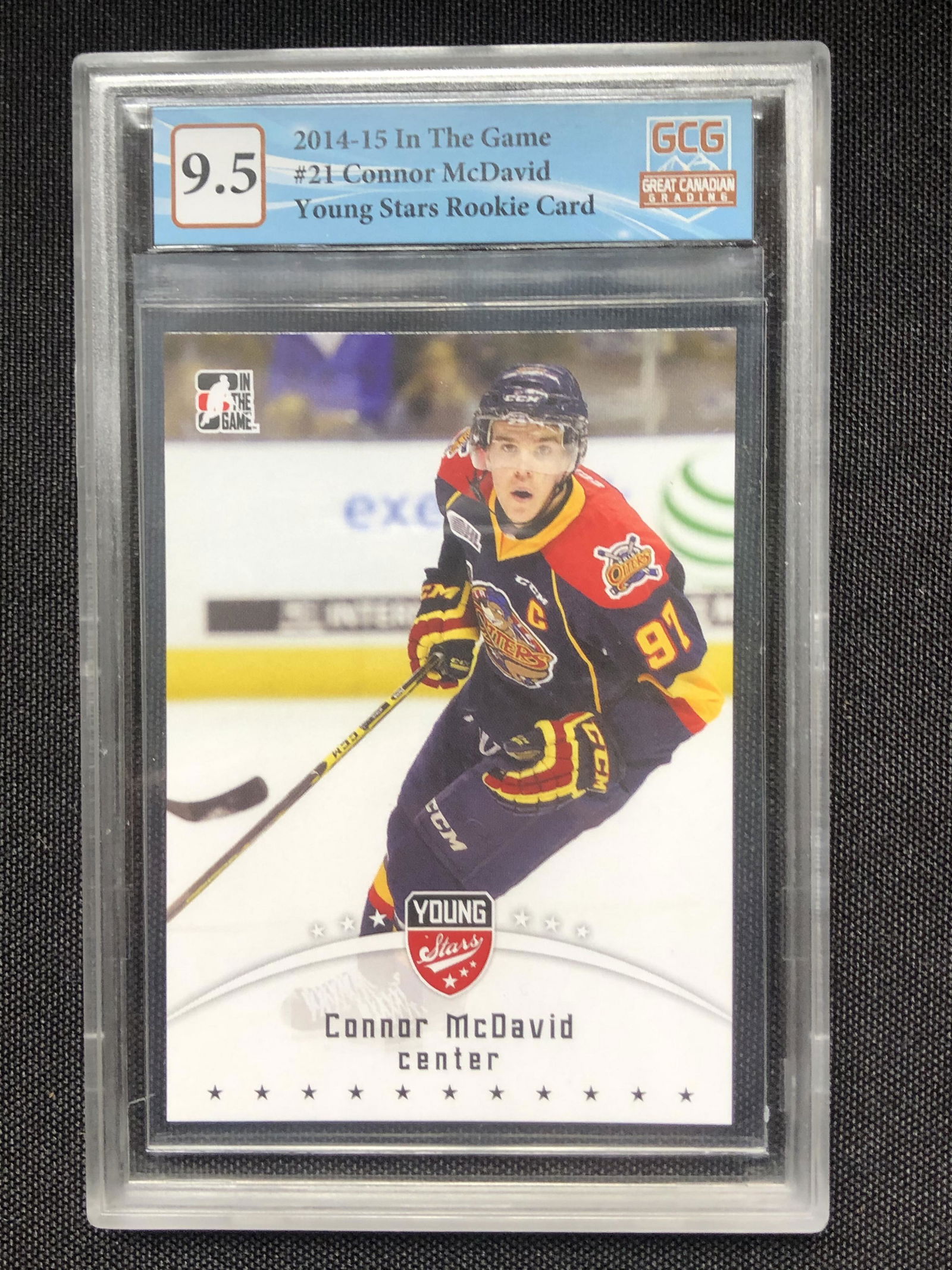 2014-15 IN THE GAME CONNOR MCDAVID ROOKIE CARD (GCG 9.5): 2014-15 IN THE GAME CONNOR MCDAVID ROOKIE CARD (GCG 9.5)