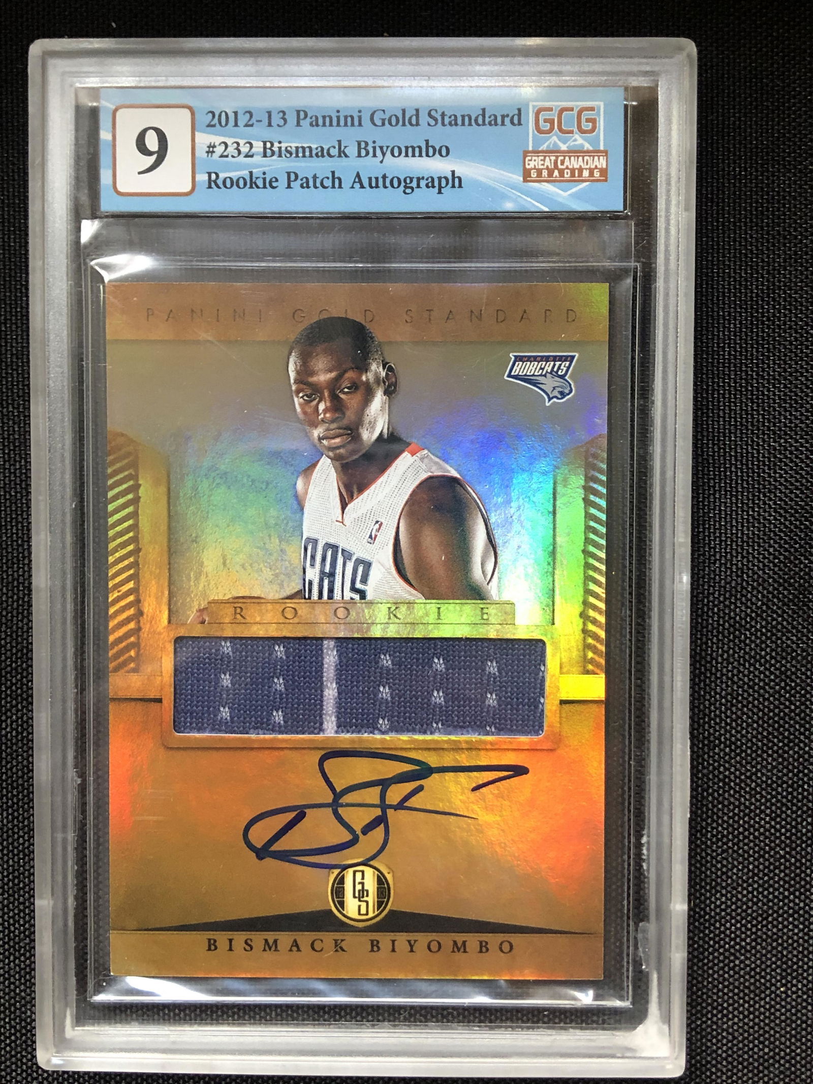 2012-13  PANINI GOLD STANDARD BISMACK BIYUMBO ROOKIE PATCH AUTO (GCG 9) (1 of 2)