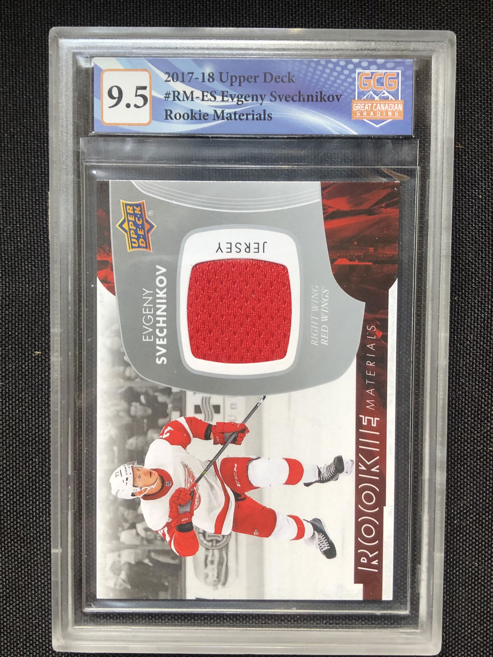 2017-18 UPPER DECK EVGENY SVECHNIKOV ROOKIE PATCH (GCG 9.5) (1 of 1)