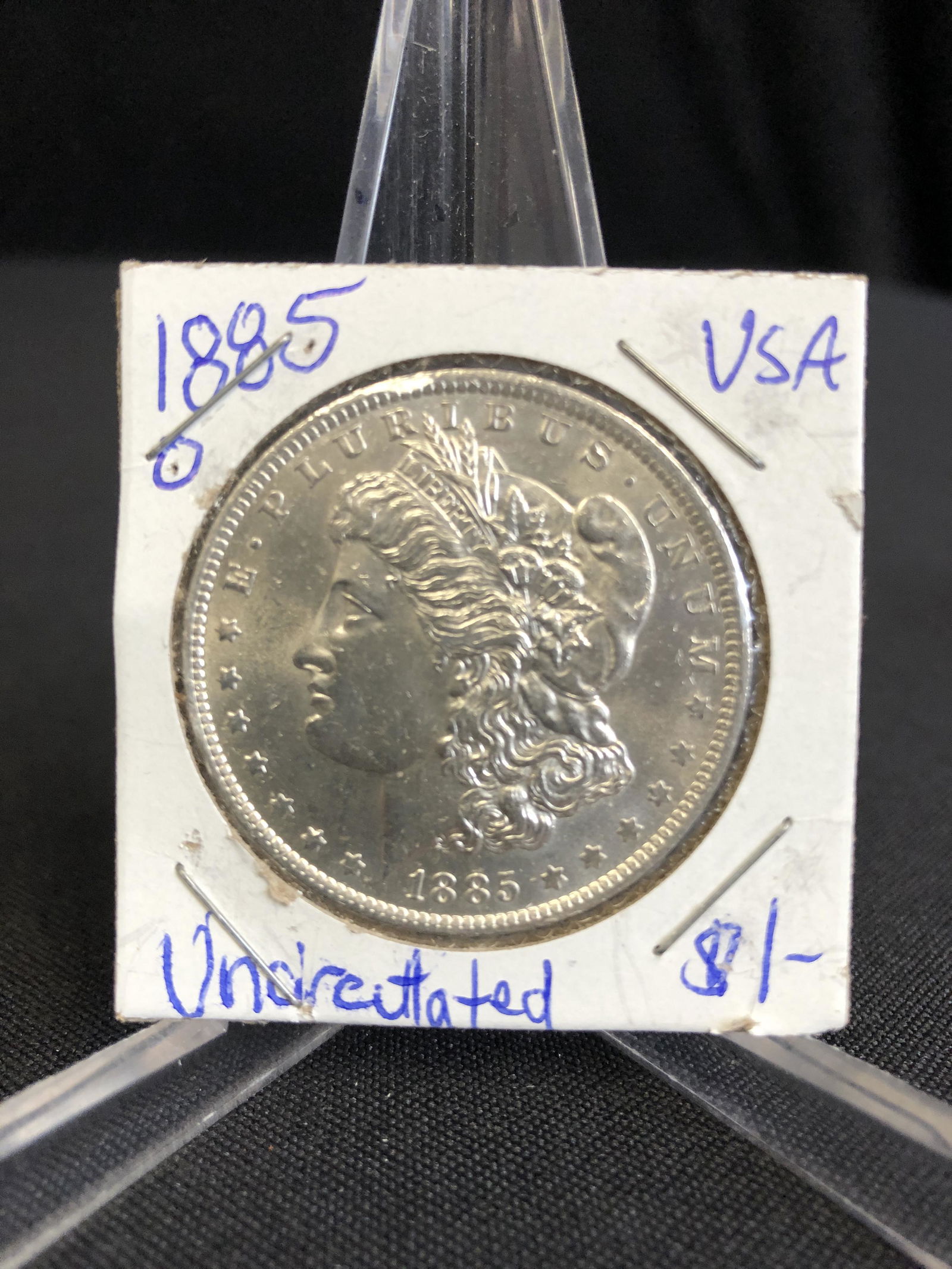 1885 O UNCIRCULATED MORGAN SILVER DOLLAR .900 SILVER: 1885 O UNCIRCULATED MORGAN SILVER DOLLAR .900 SILVER
