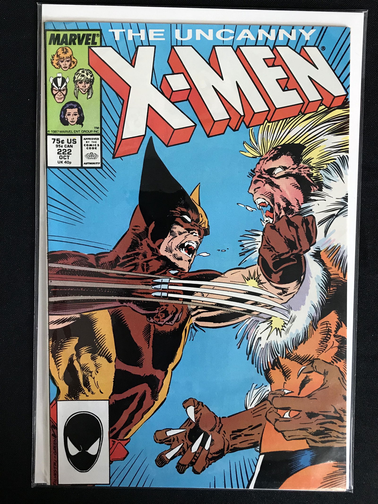 THE UNCANNY X-MEN NO. 222 (MARVEL COMICS): THE UNCANNY X-MEN NO. 222 (MARVEL COMICS)