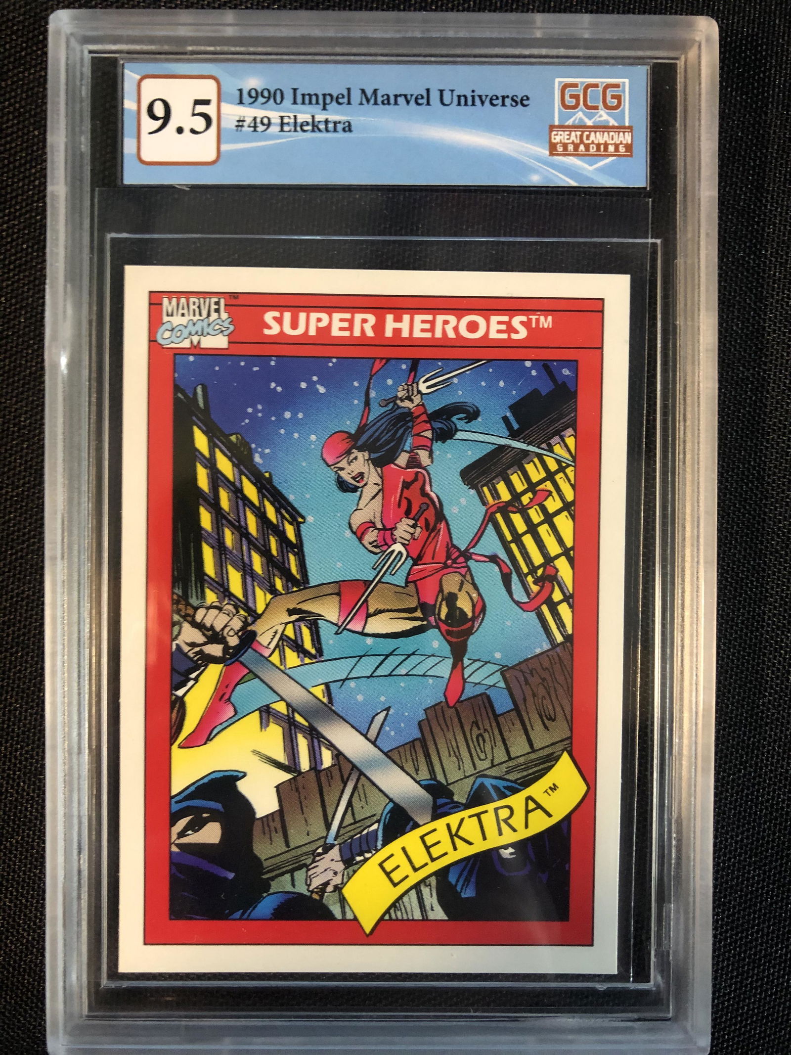 1990 IMPEL MARVEL UNIVERSE NO. 49 ELEKTRA: 1990 IMPEL MARVEL UNIVERSE NO. 49 ELEKTRA