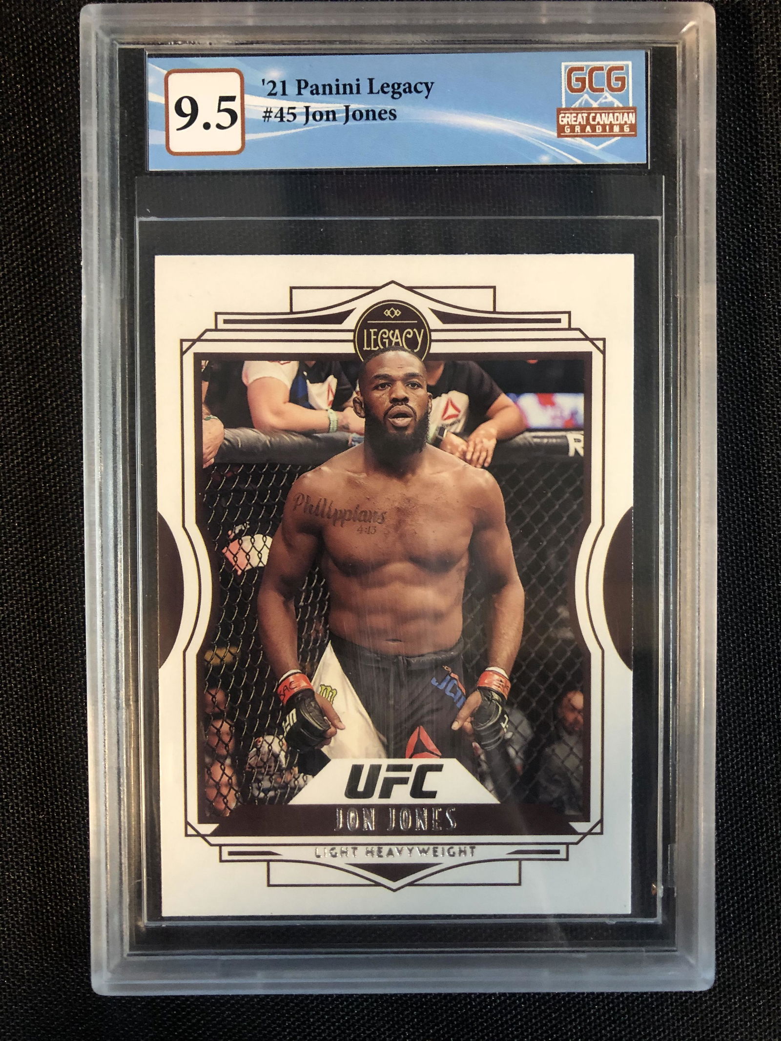 2021 PANINI LEGACY NO. 45 JON JONES (GCG 9.5) (1 of 2)