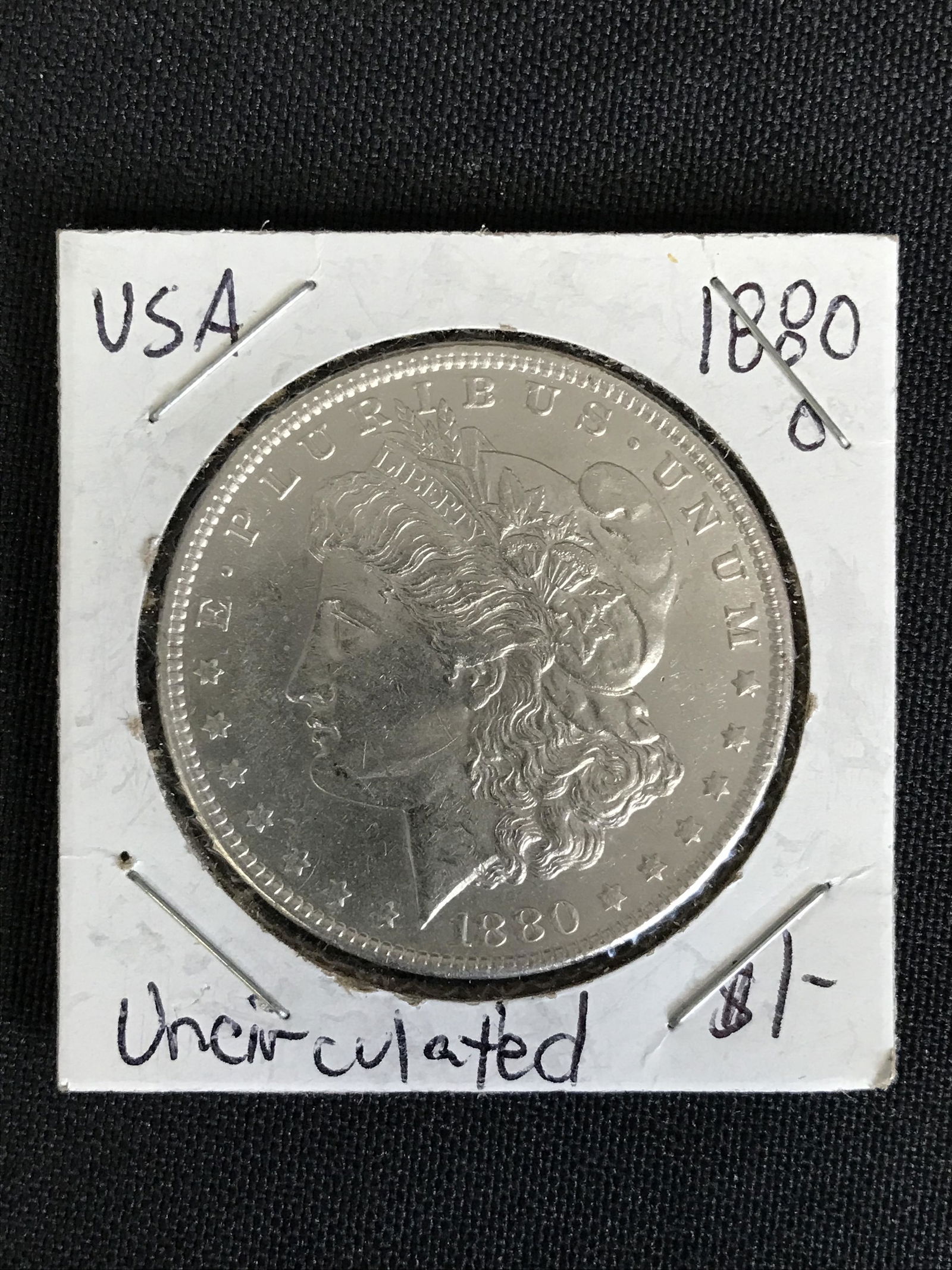 1880 USA SILVER DOLLAR (UNCIRCULATED) (1 of 1)
