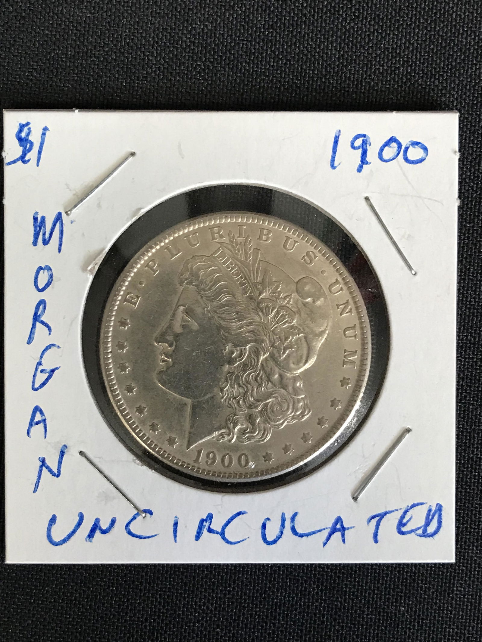 1900 USA MORGAN SILVER DOLLAR (UNCIRCULATED) (1 of 1)