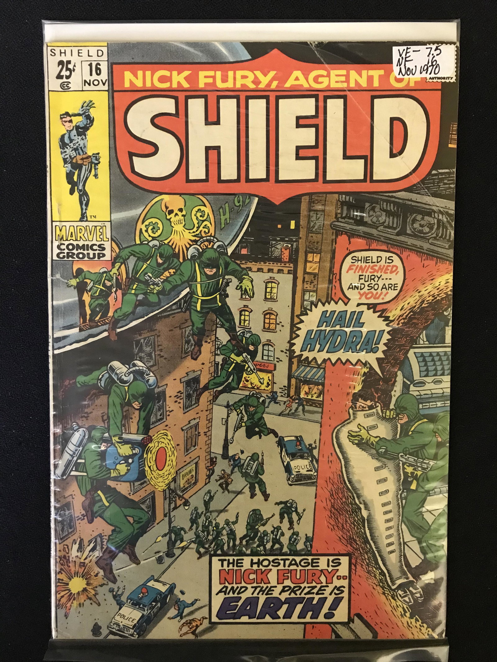 MARVEL COMICS NICK FURY AGENT OF SHIELD NO.16: MARVEL COMICS NICK FURY AGENT OF SHIELD NO.16