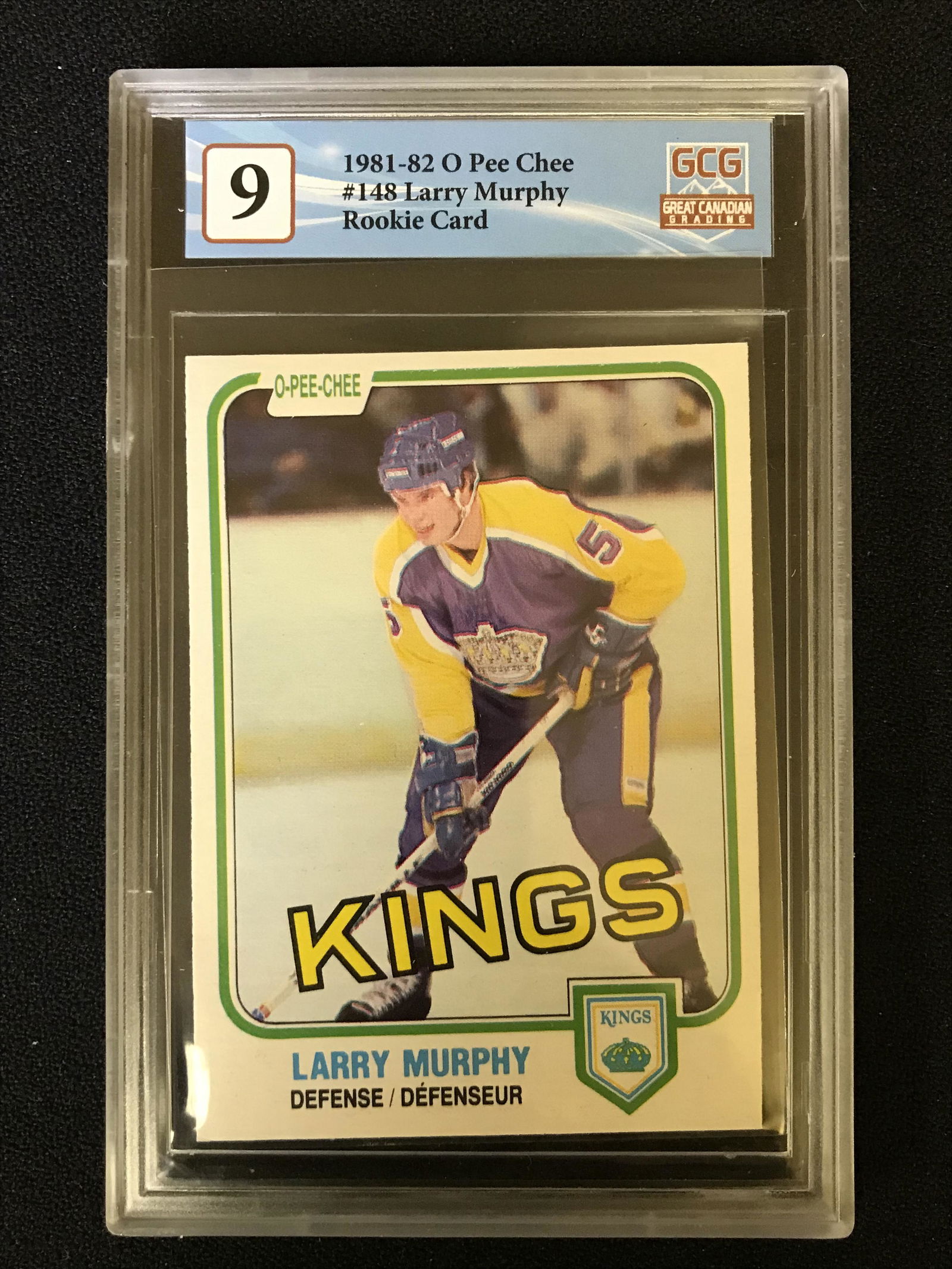 1981-82 O-PEE-CHEE LARRY MURPHY ROOKIE CARD (GCG 9) (1 of 2)