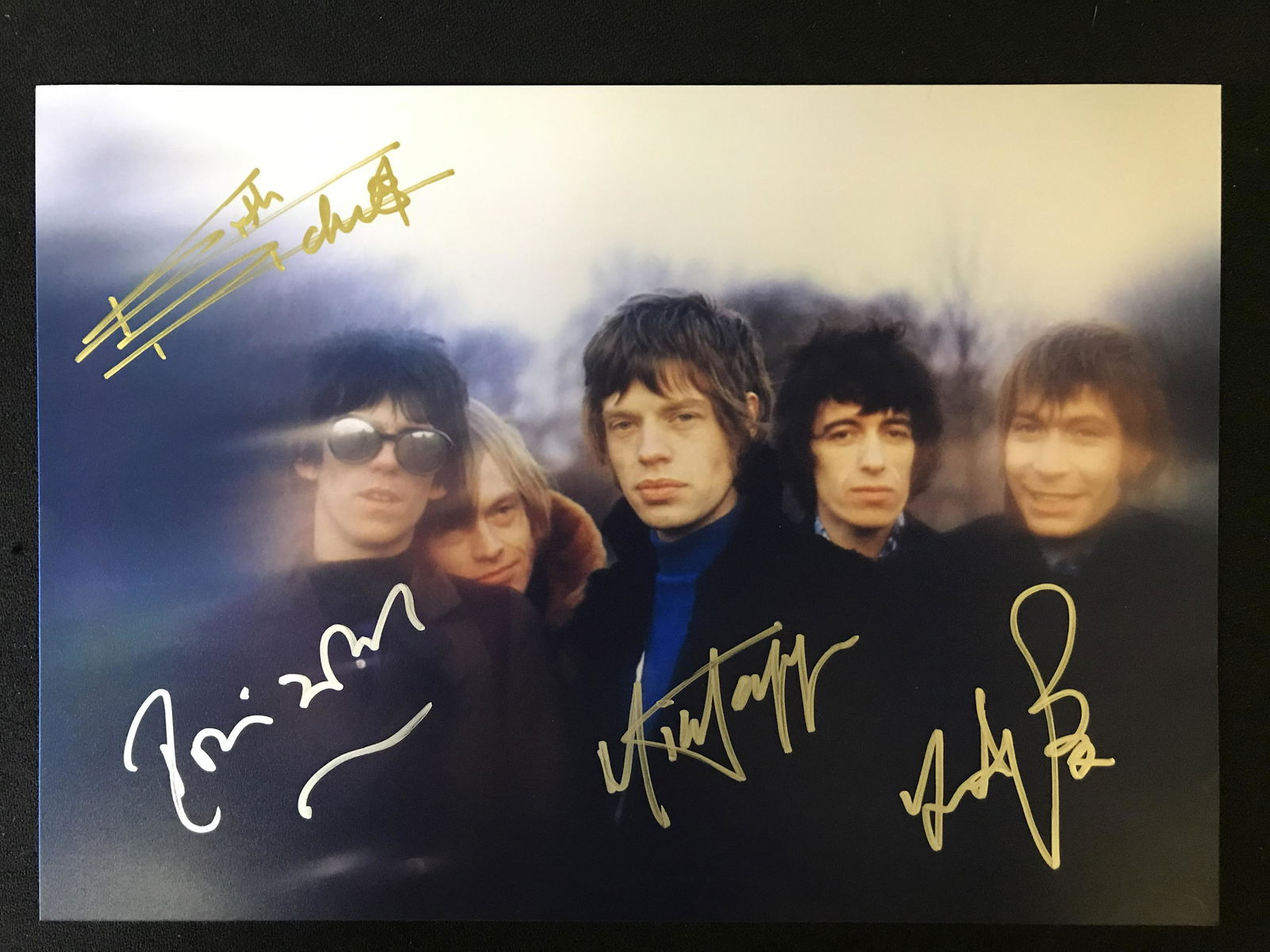 THE ROLLING STONES MULTI-SIGNED 8X10 PHOTO (RA COA) (1 of 2)