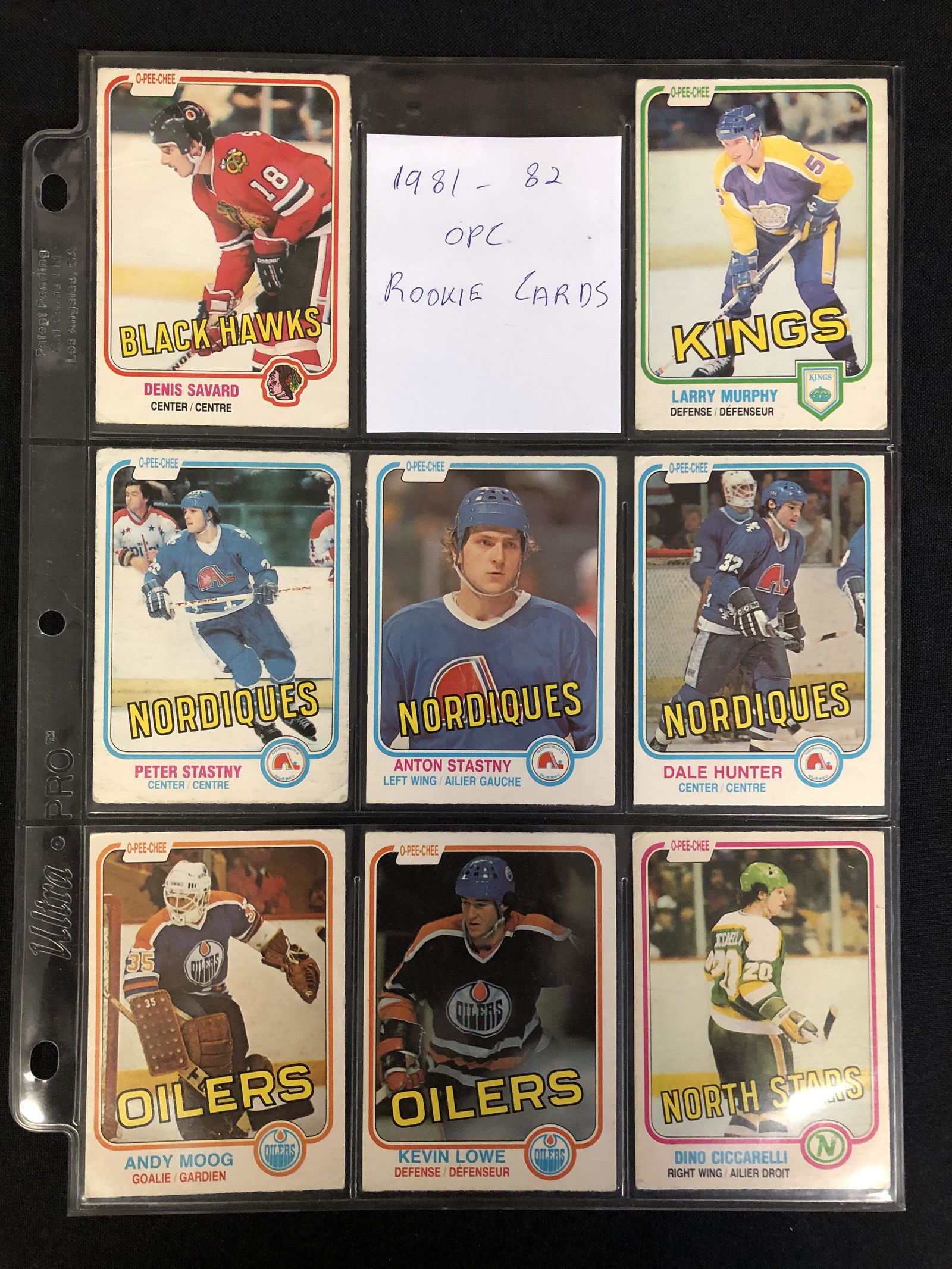 1981-82 OPC ROOKIE CARD LOT (1 of 1)