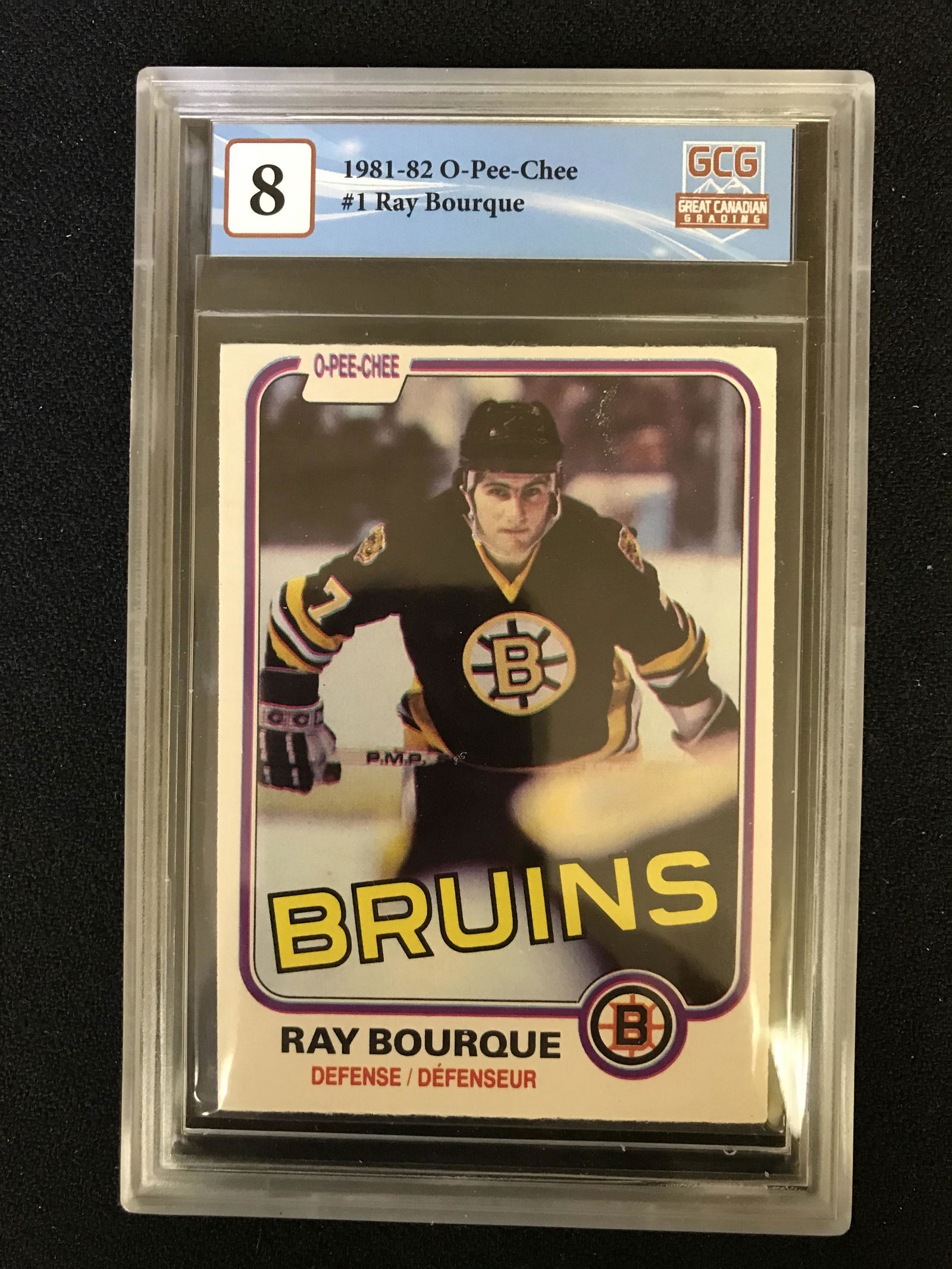 1981-82 O-PEE-CHEE NO. 1 RAY BOURQUE (GCG 8) (1 of 2)