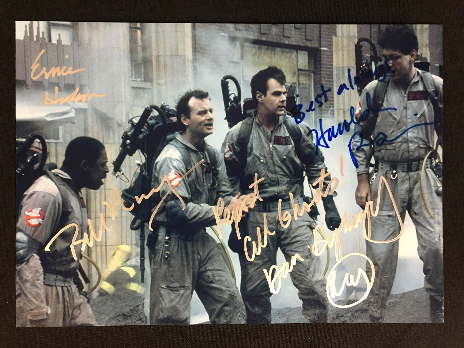 GHOSTBUSTERS CAST SIGNED 8 X 10 (RA COA) (1 of 2)