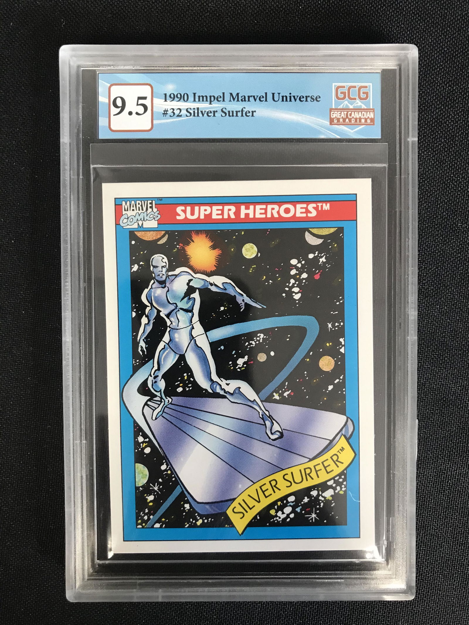 1990 IMPEL MARVEL UNIVERSE NO. 32 SILVER SURFER (GCG 9.5): 1990 IMPEL MARVEL UNIVERSE NO. 32 SILVER SURFER (GCG 9.5)