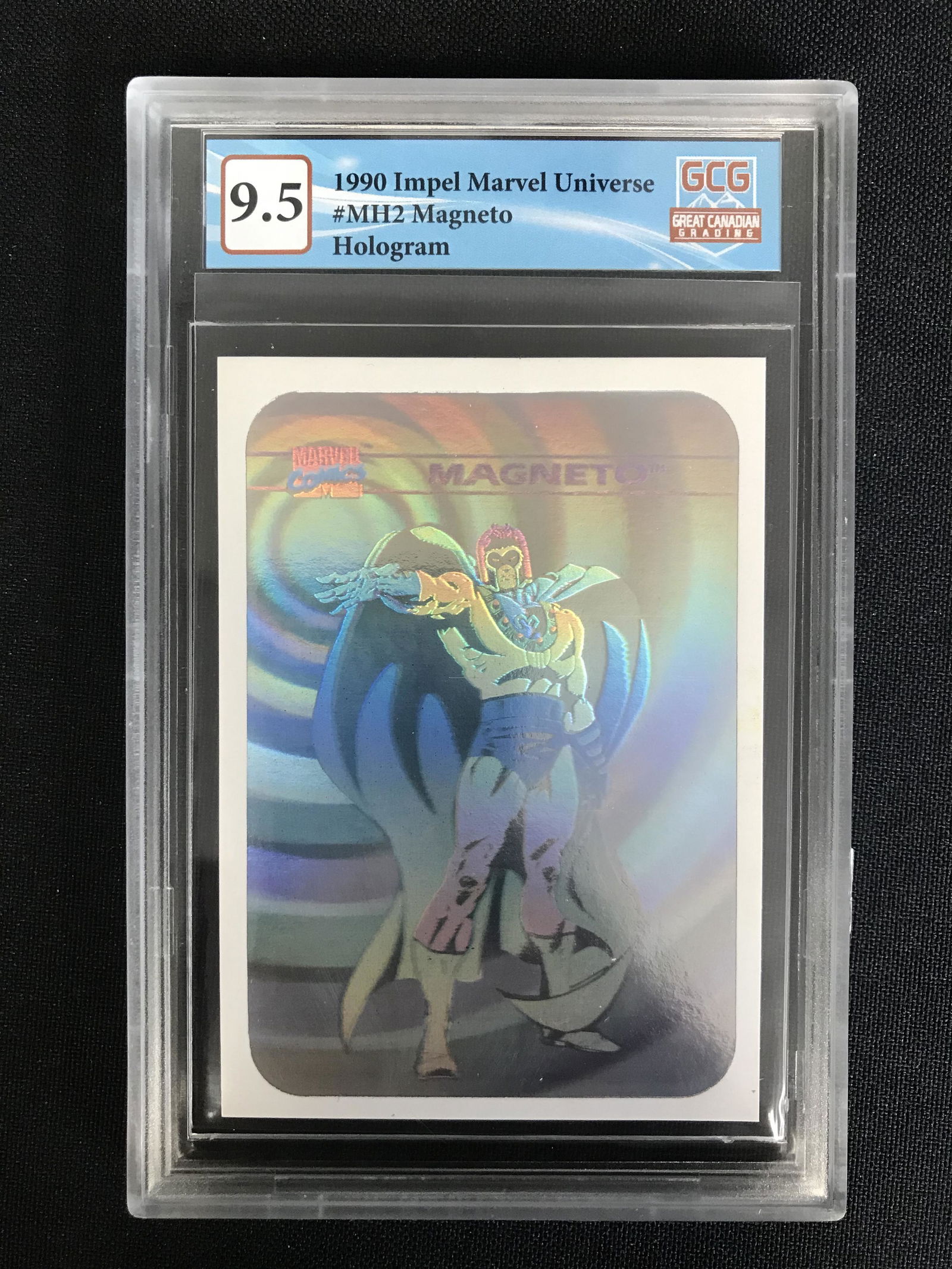 1990 IMPEL MARVEL UNIVERSE NO. MH2 MAGNETO HOLOGRAM (GCG 9.5) (1 of 2)