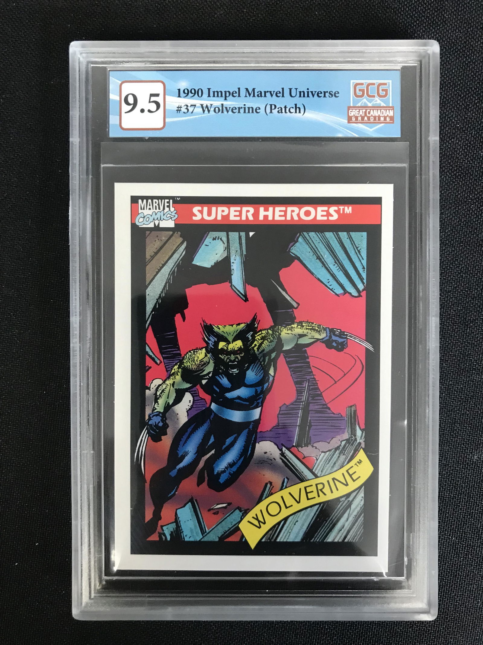 1990 IMPEL MARVEL UNIVERSE NO. 37 WOLVERINE (GCG 9.5) (1 of 2)