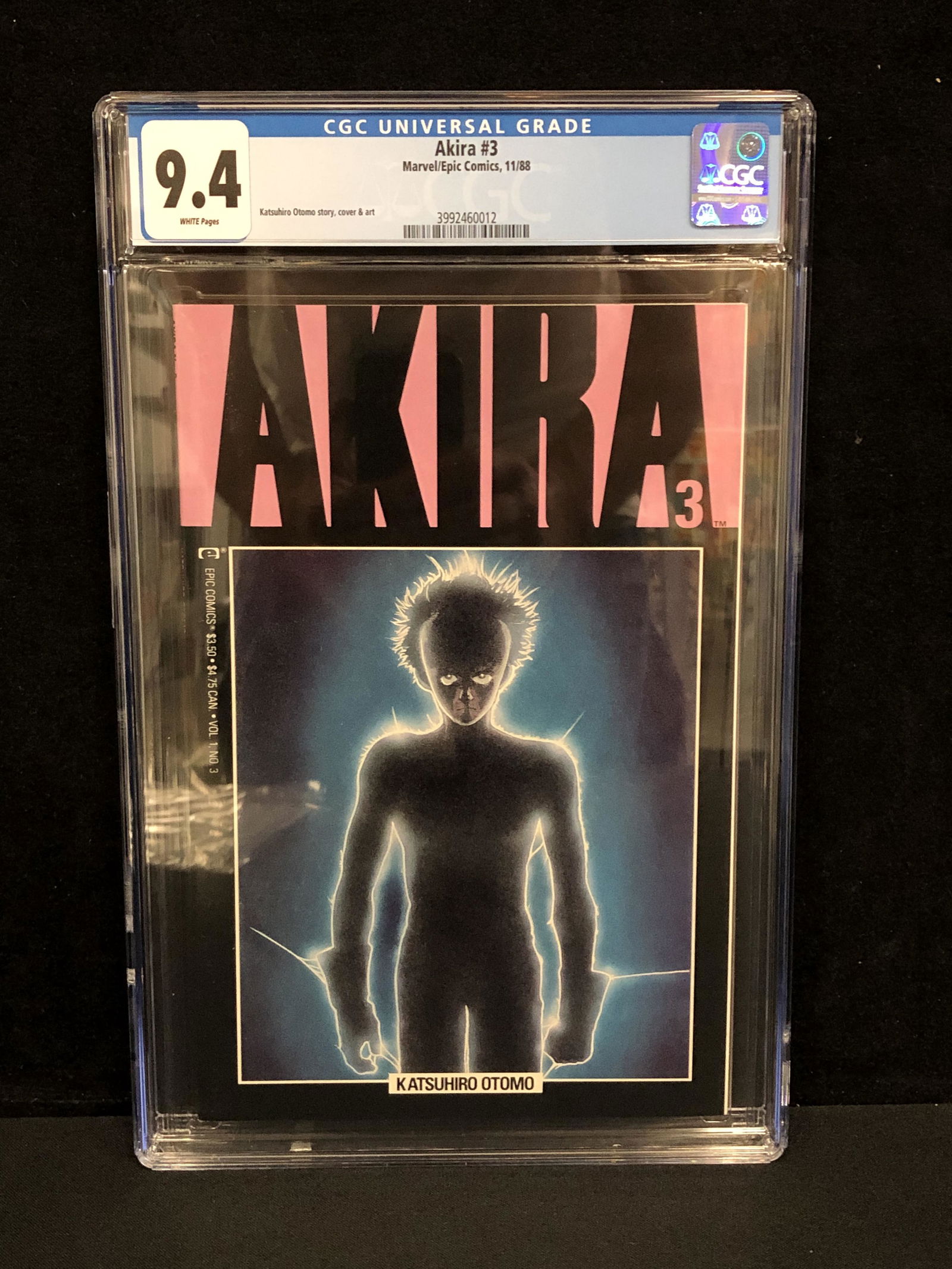 AKIRA NO. 3 (CGC 9.4) MARVEL/EPIC COMICS (1 of 1)