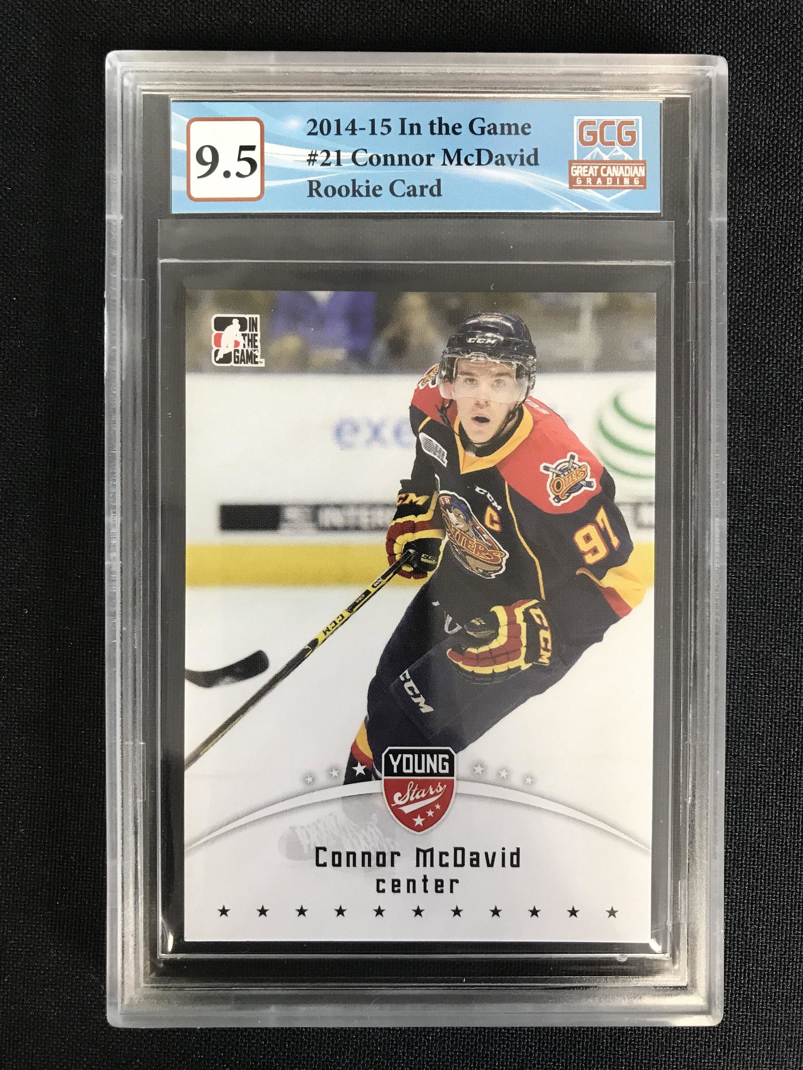 2014-15 IN THE GAME NO. 21 CONNOR McDAVID RC (GCG 9.5): 2014-15 IN THE GAME NO. 21 CONNOR McDAVID RC (GCG 9.5)