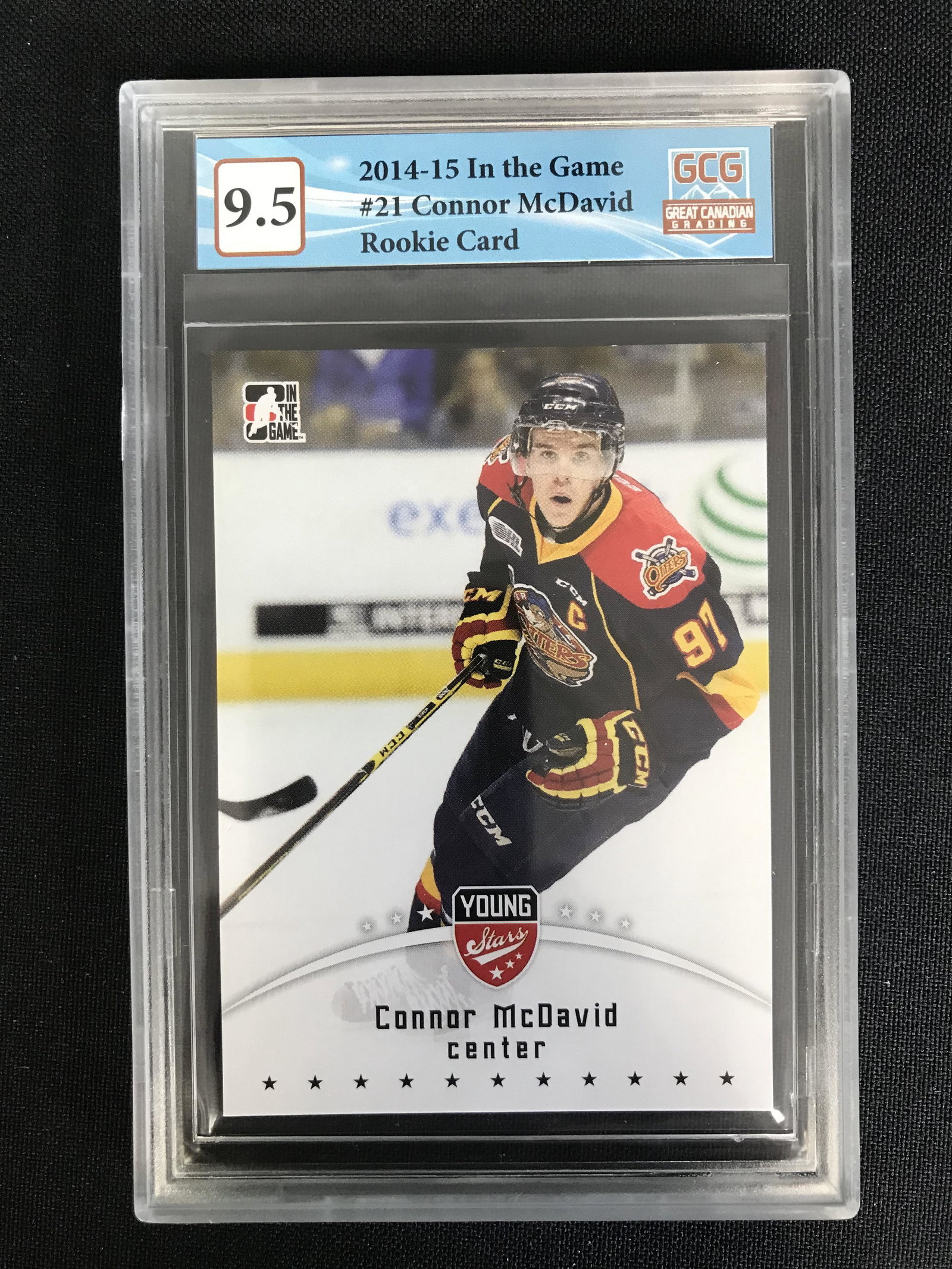 2014-15 IN THE GAME NO. 21 CONNOR McDAVID RC (GCG 9.5): 2014-15 IN THE GAME NO. 21 CONNOR McDAVID RC (GCG 9.5)