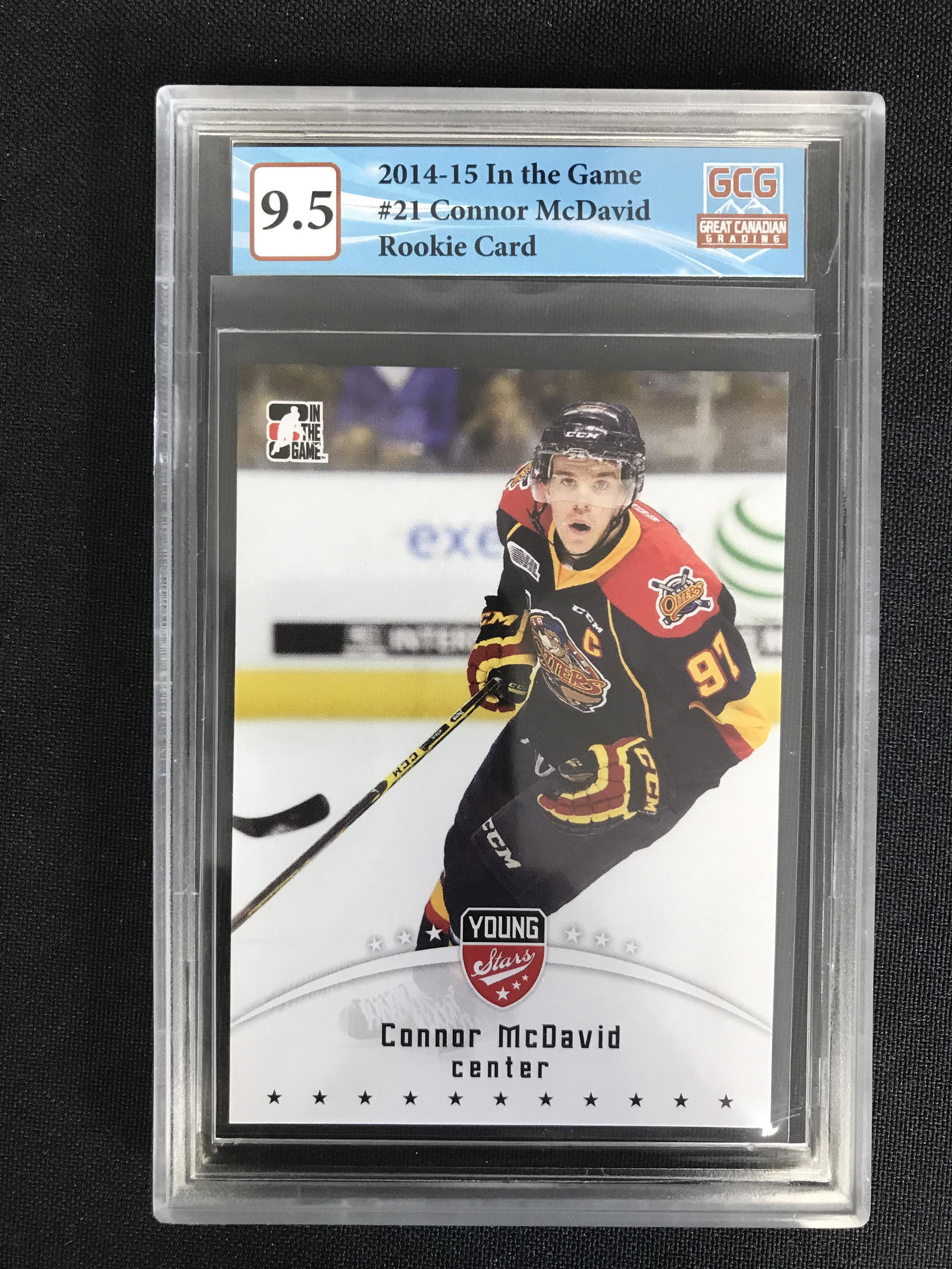 2014-15 IN THE GAME NO. 21 CONNOR McDAVID RC (GCG 9.5): 2014-15 IN THE GAME NO. 21 CONNOR McDAVID RC (GCG 9.5)