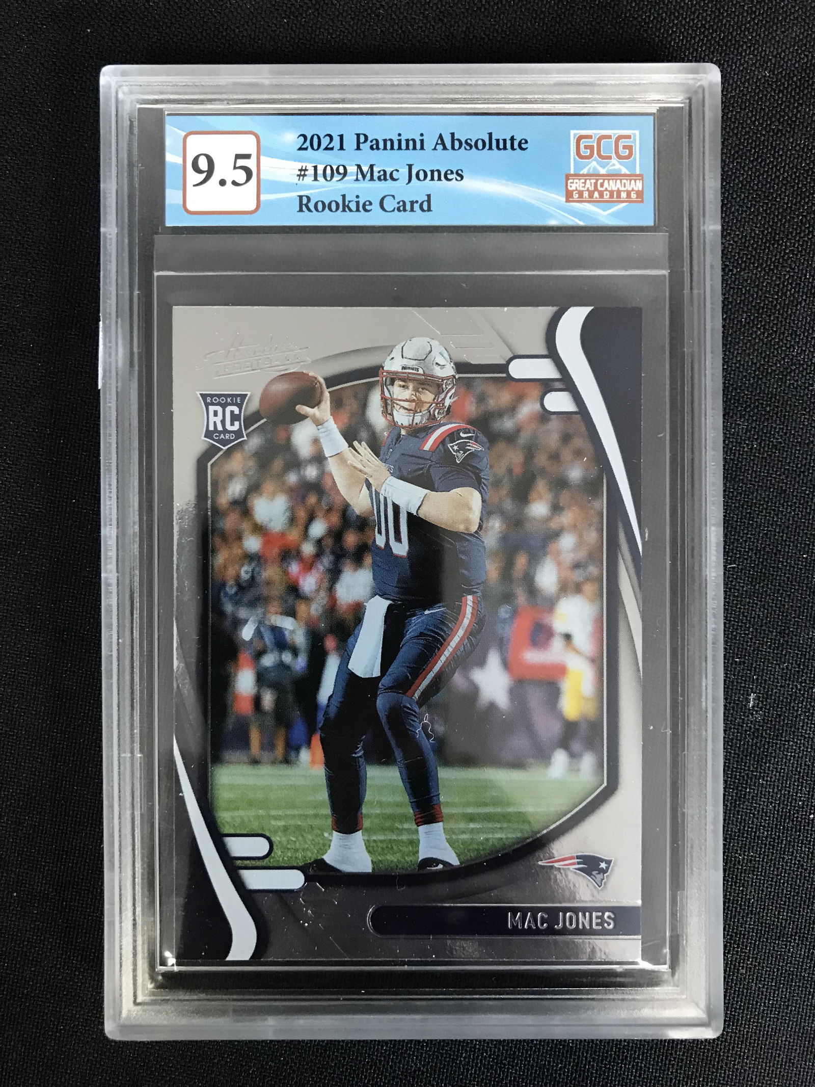 2021 PANINI ABSOLUTE NO. 109 MAC JONES RC (GCG 9.5) (1 of 2)