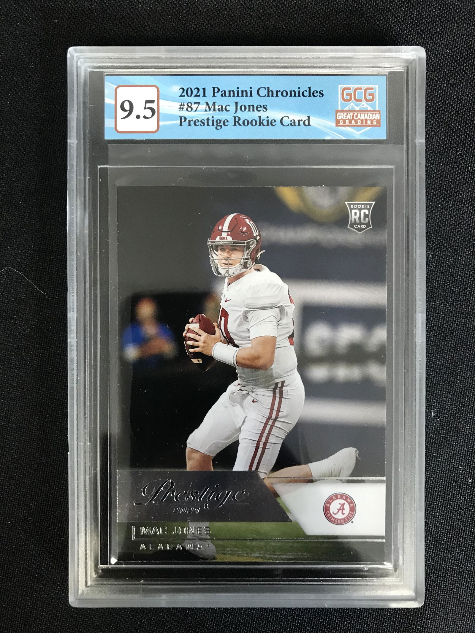 2021 PANINI CHRONICLES NO. 87 MAC JONES PRESTIGE RC (GCG 9.5) (1 of 2)