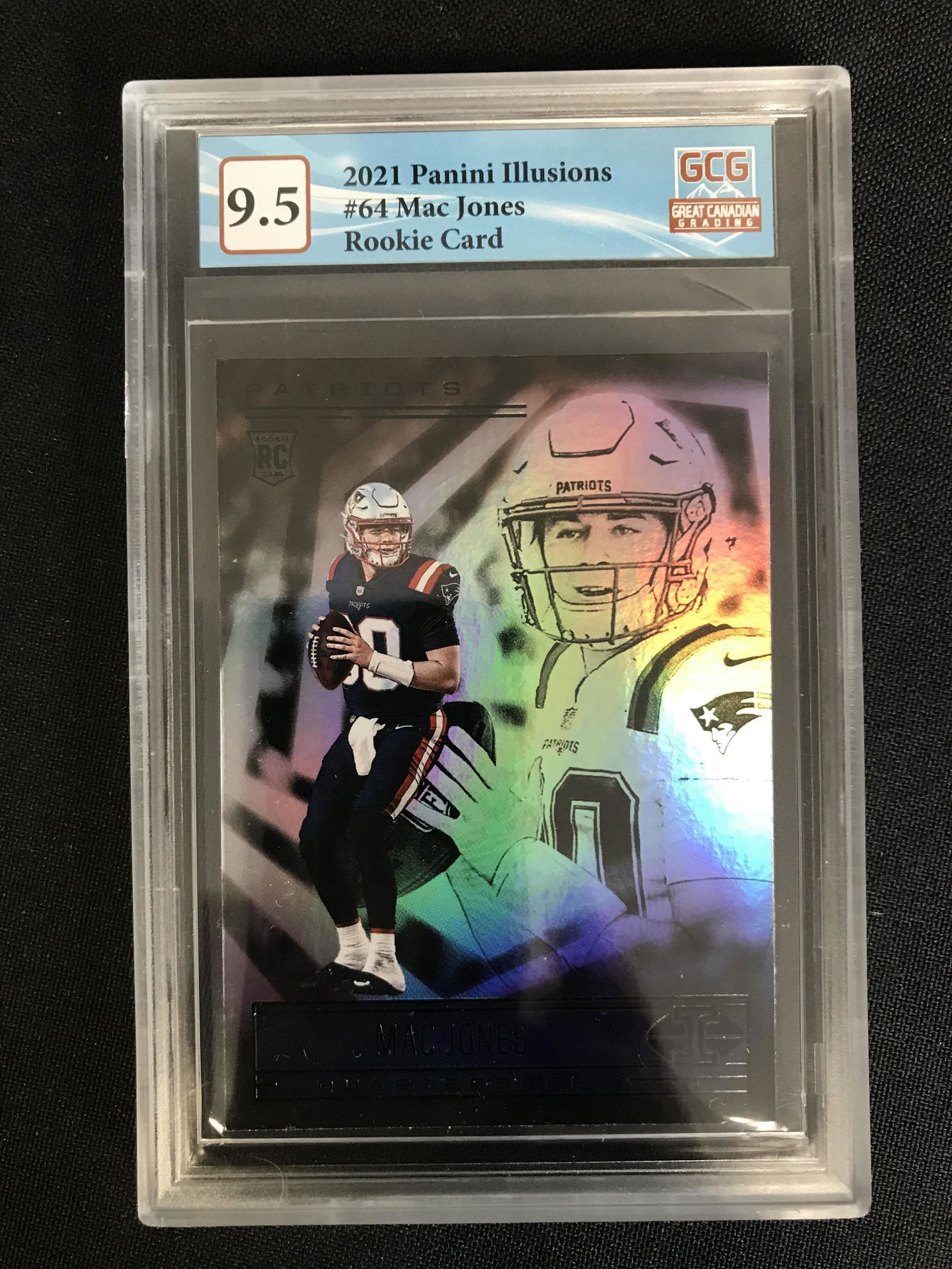 2021 PANINI ILLUSIONS NO. 64 MAC JONES RC (GCG 9.5) (1 of 2)