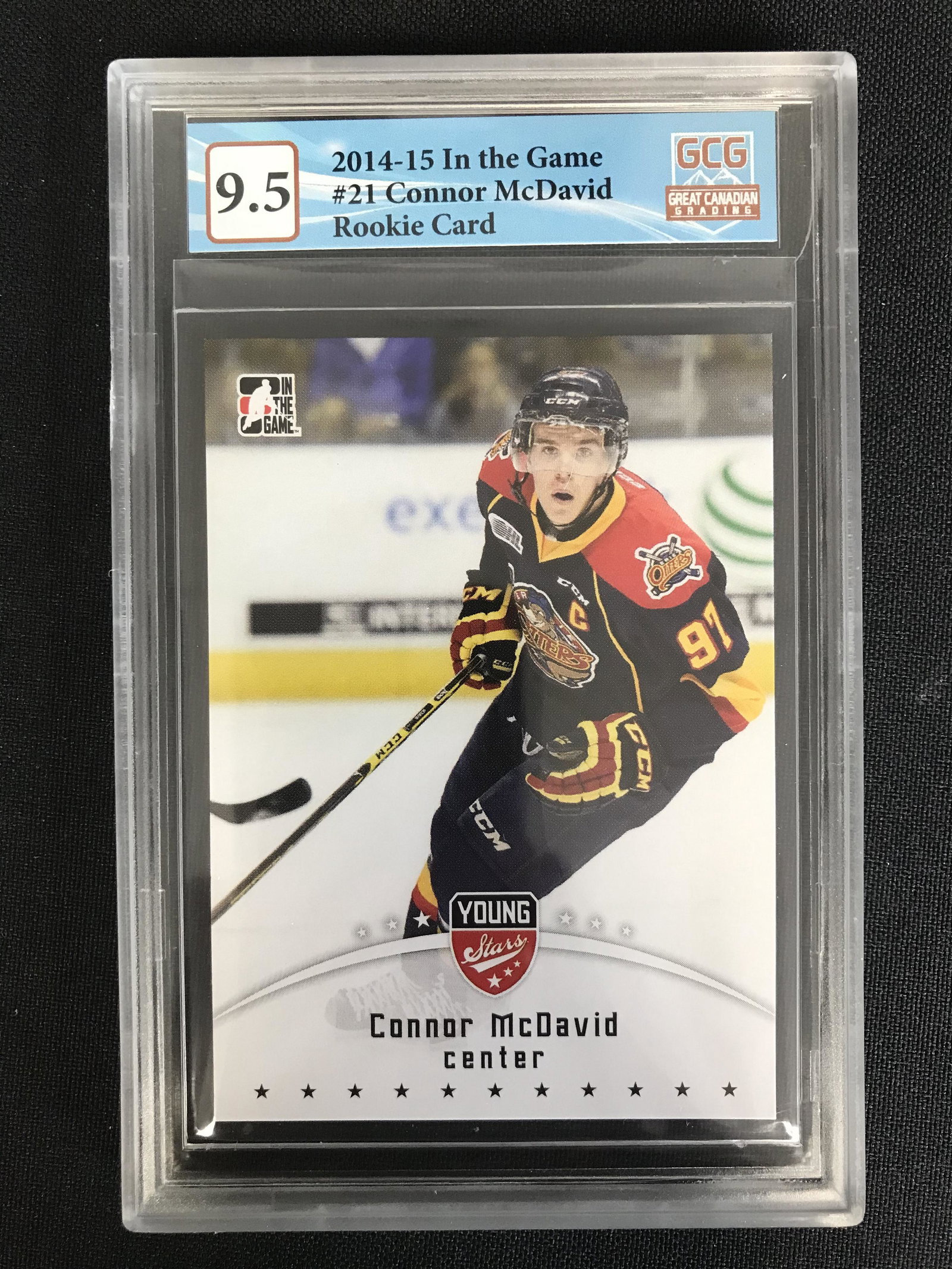 2014-15 IN THE GAME NO. 21 CONNOR McDAVID RC (GCG 9.5): 2014-15 IN THE GAME NO. 21 CONNOR McDAVID RC (GCG 9.5)