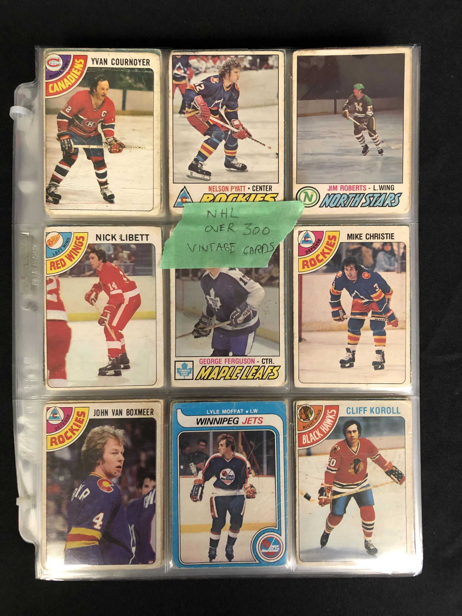 300+ VINTAGE NHL HOCKEY CARDS (1 of 2)