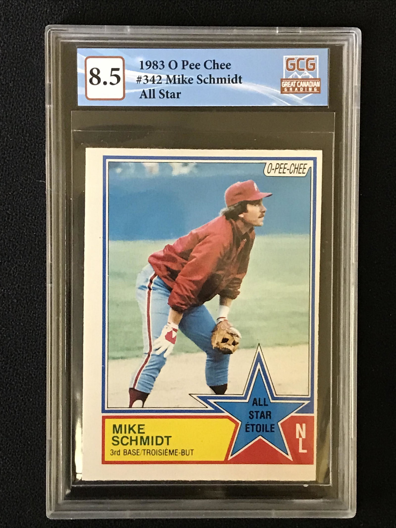 1983 O-PEE-CHEE NO. 342 MIKE SCHMIDT (GCG 8.5): 1983 O-PEE-CHEE NO. 342 MIKE SCHMIDT (GCG 8.5)