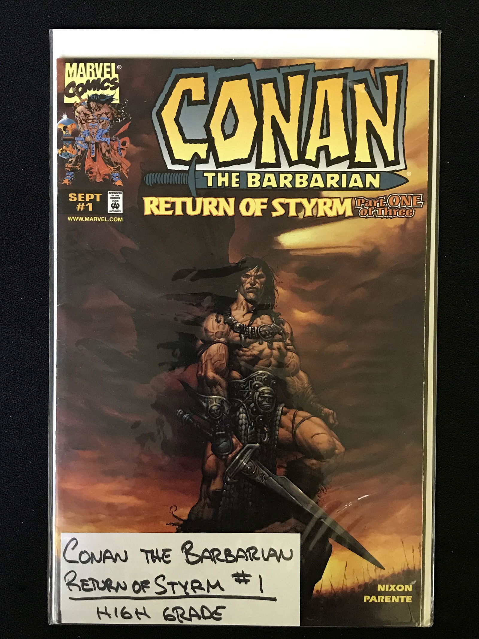 CONAN THE BARBARIAN: RETURN OF STYRM NO. 1 (MARVEL COMICS) (1 of 1)