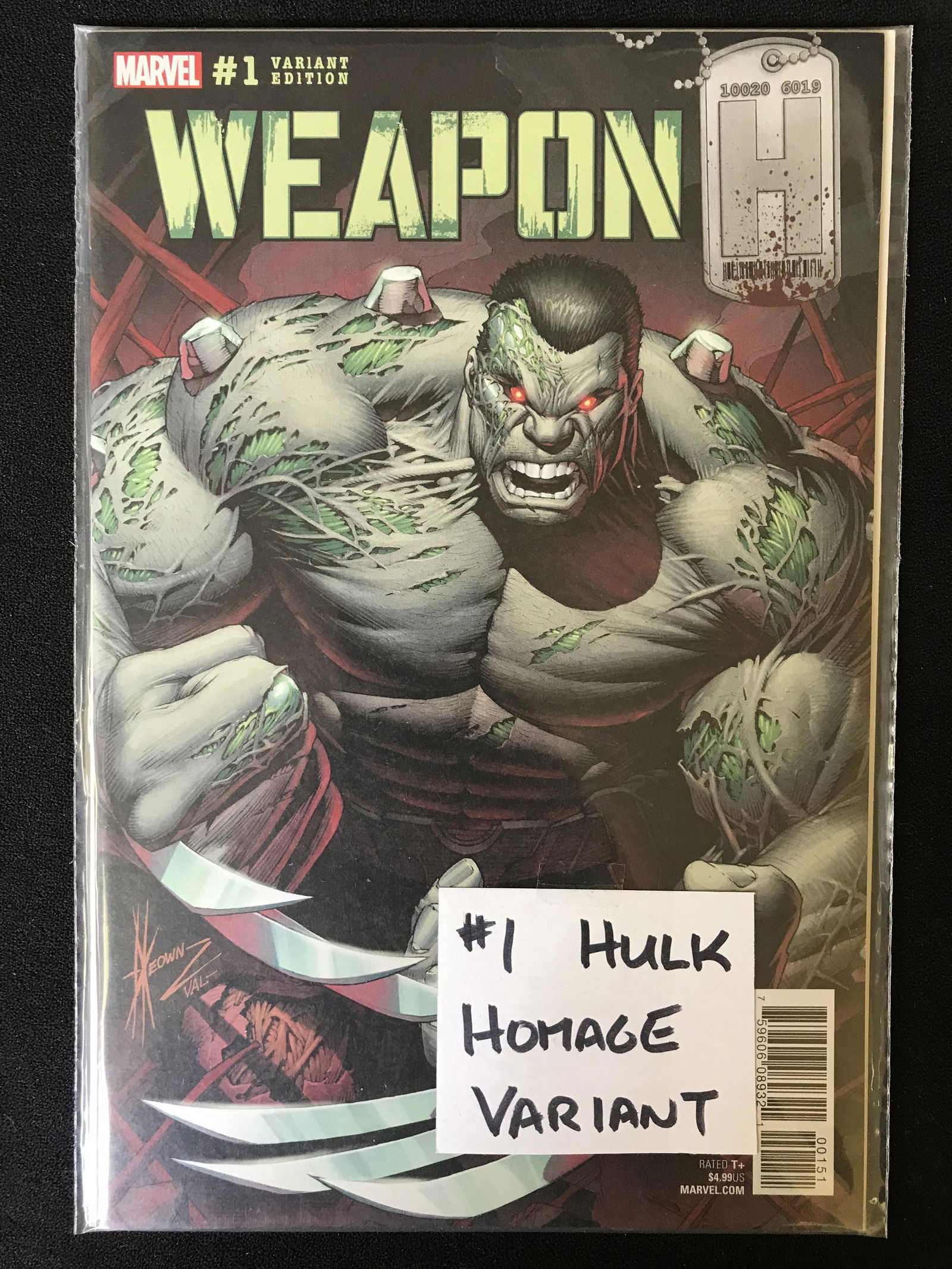 WEAPON NO. 1 VARIANT EDITION (MARVEL COMICS) (1 of 1)