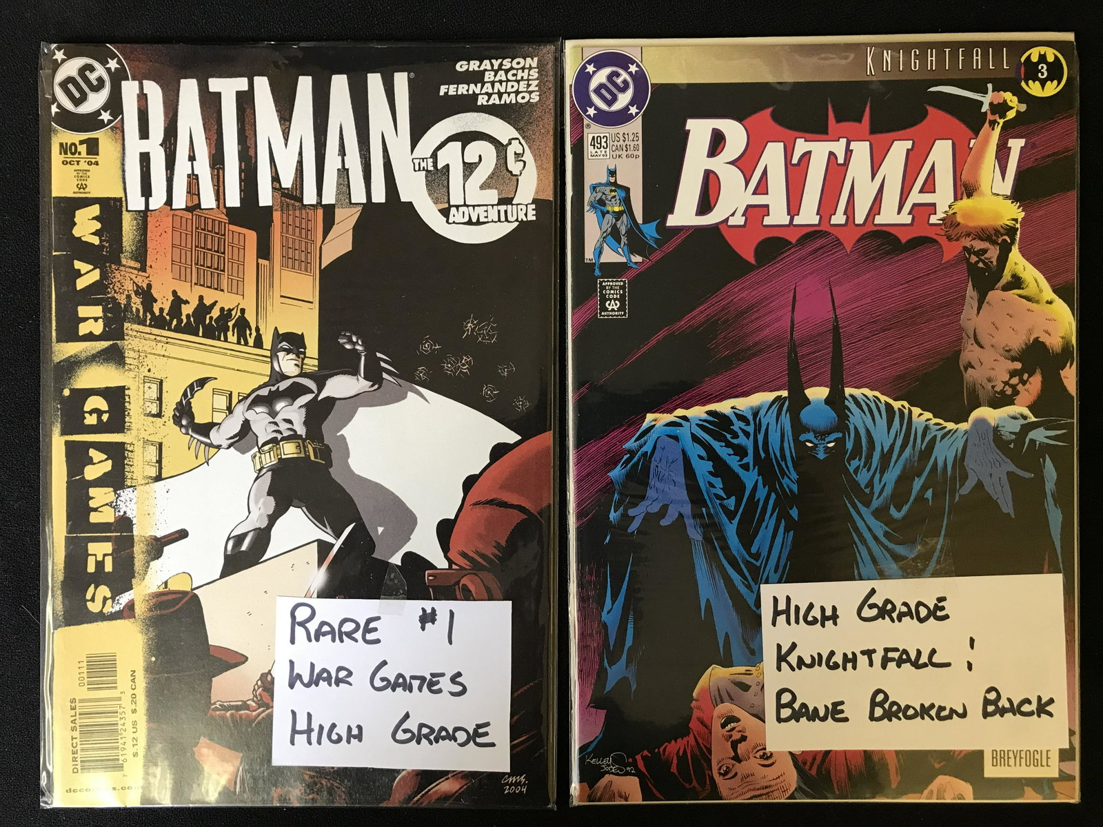 BATMAN WAR GAMES NO. 1 AND BATMAN NO. 493 (DC COMICS): BATMAN WAR GAMES NO. 1 AND BATMAN NO. 493 (DC COMICS)