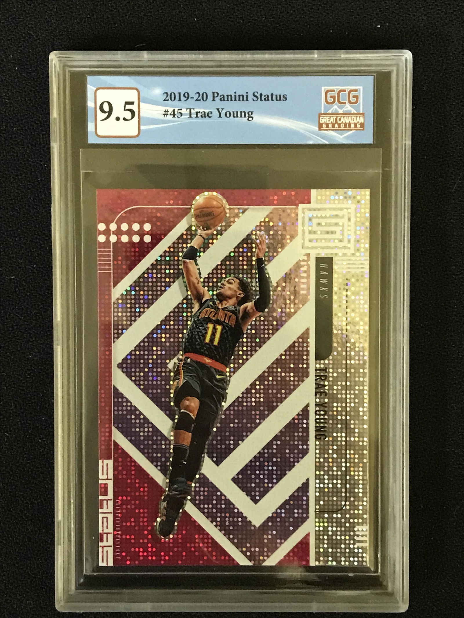 2019-20 PANINI STATUS NO. 45 TRAE YOUNG (GCG 9.5) (1 of 2)