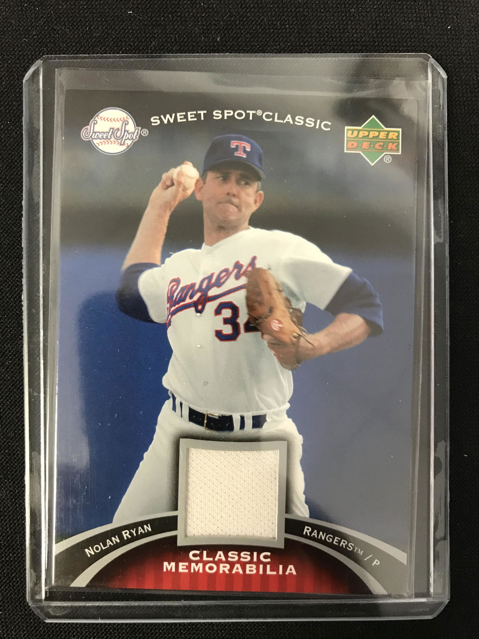 2007 UPPER DECK NO. CM-RY NOLAN RYAN GAME USED JERSEY RELIC (1 of 1)