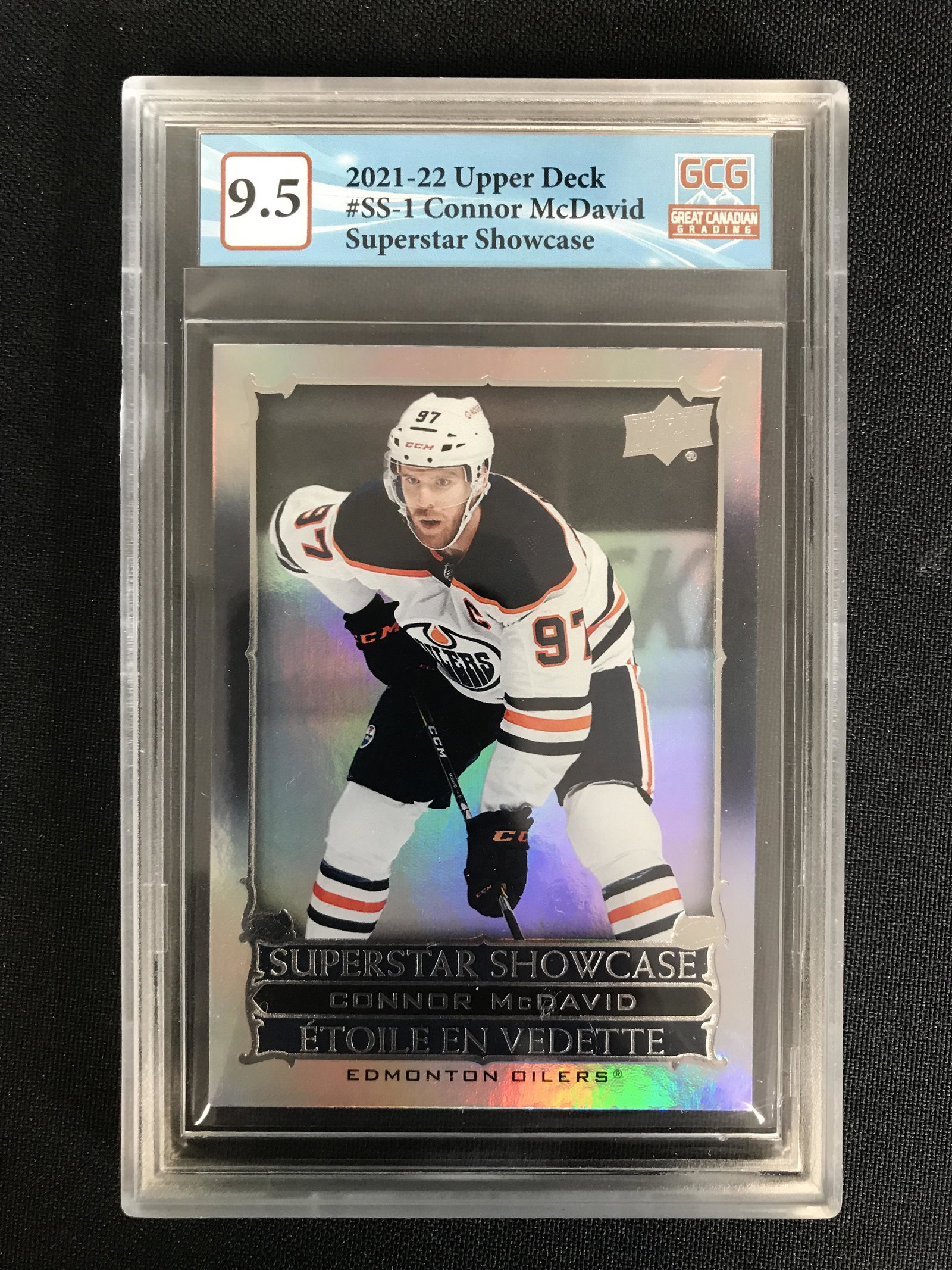 2021-22 UPPER DECK TIM HORTONS NO. SS-1 CONNOR McDAVID (GCG 9.5): 2021-22 UPPER DECK TIM HORTONS NO. SS-1 CONNOR McDAVID (GCG 9.5)