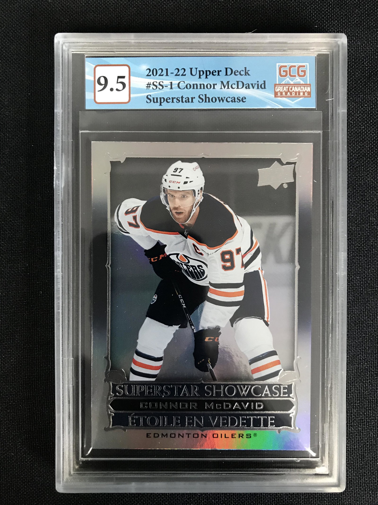 2021-22 UPPER DECK TIM HORTONS NO. SS-1 CONNOR McDAVID (GCG 9.5): 2021-22 UPPER DECK TIM HORTONS NO. SS-1 CONNOR McDAVID (GCG 9.5)