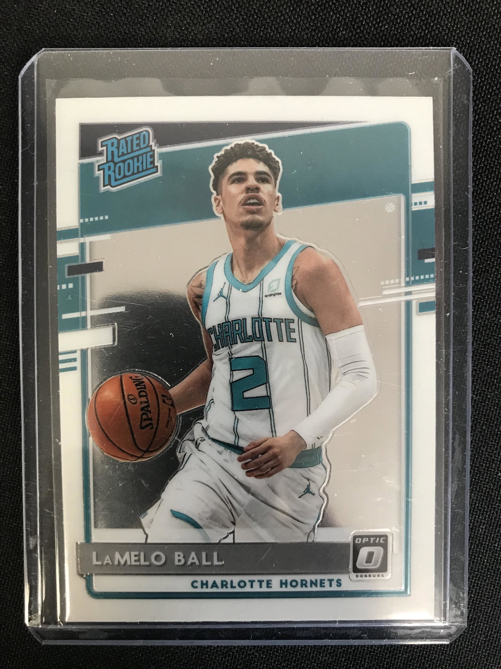 2020-21 DONRUSS OPTIC NO. 153 LAMELO BALL RATED ROOKIE: 2020-21 DONRUSS OPTIC NO. 153 LAMELO BALL RATED ROOKIE