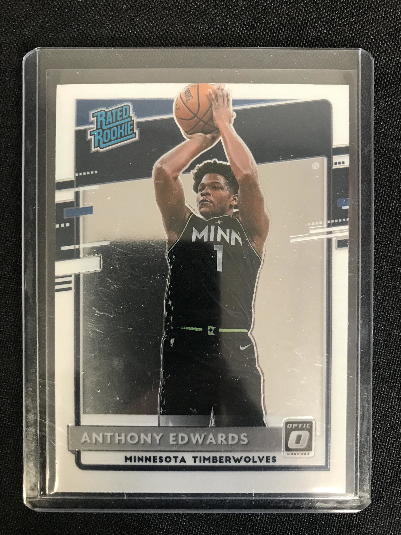 2020-21 DONRUSS OPTIC NO. 151 ANTHONY EDWARDS RATED ROOKIE: 2020-21 DONRUSS OPTIC NO. 151 ANTHONY EDWARDS RATED ROOKIE