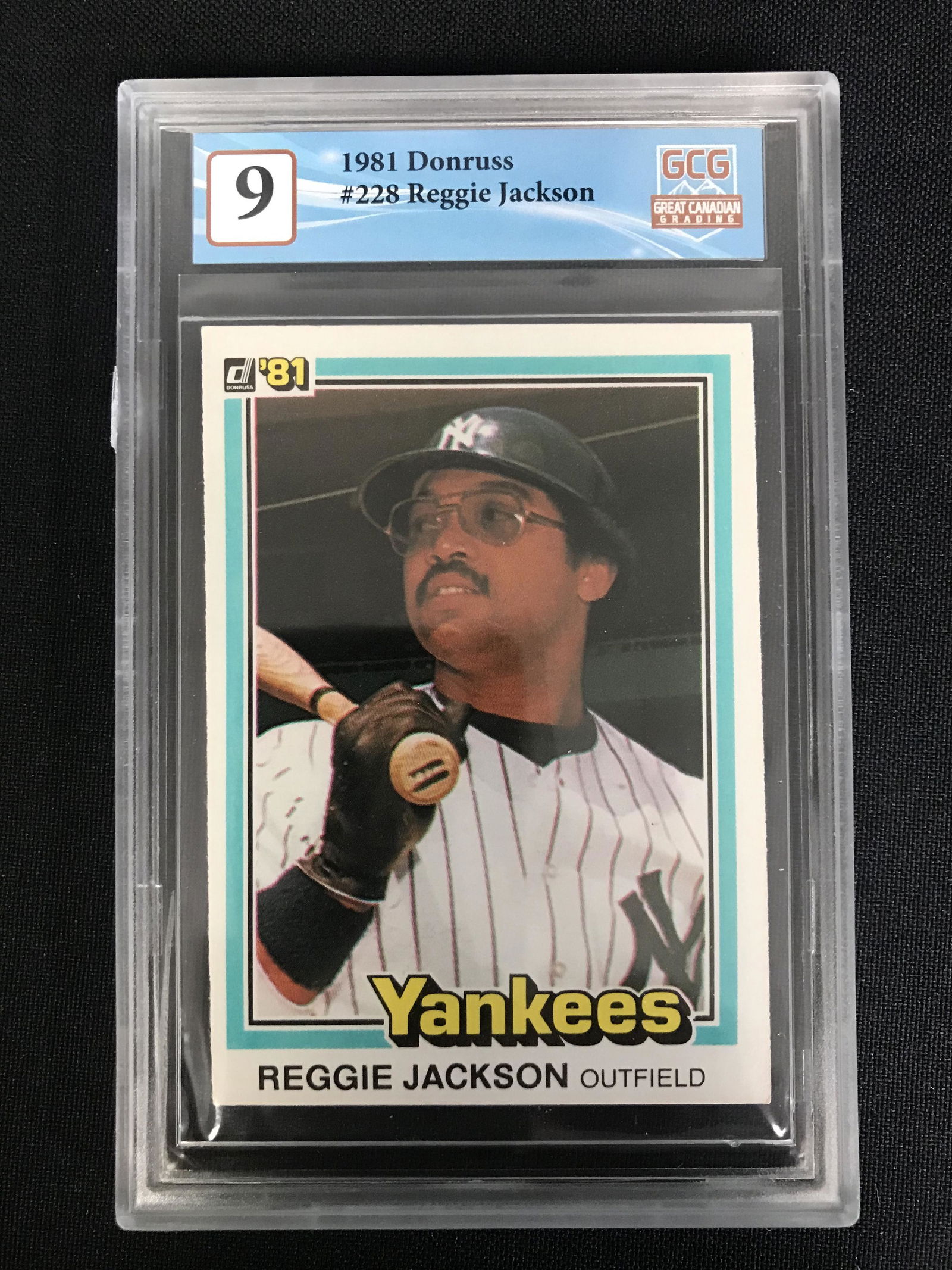 1981 DONRUSS NO. 228 REGGIE JACKSON (GCG 9) (1 of 2)