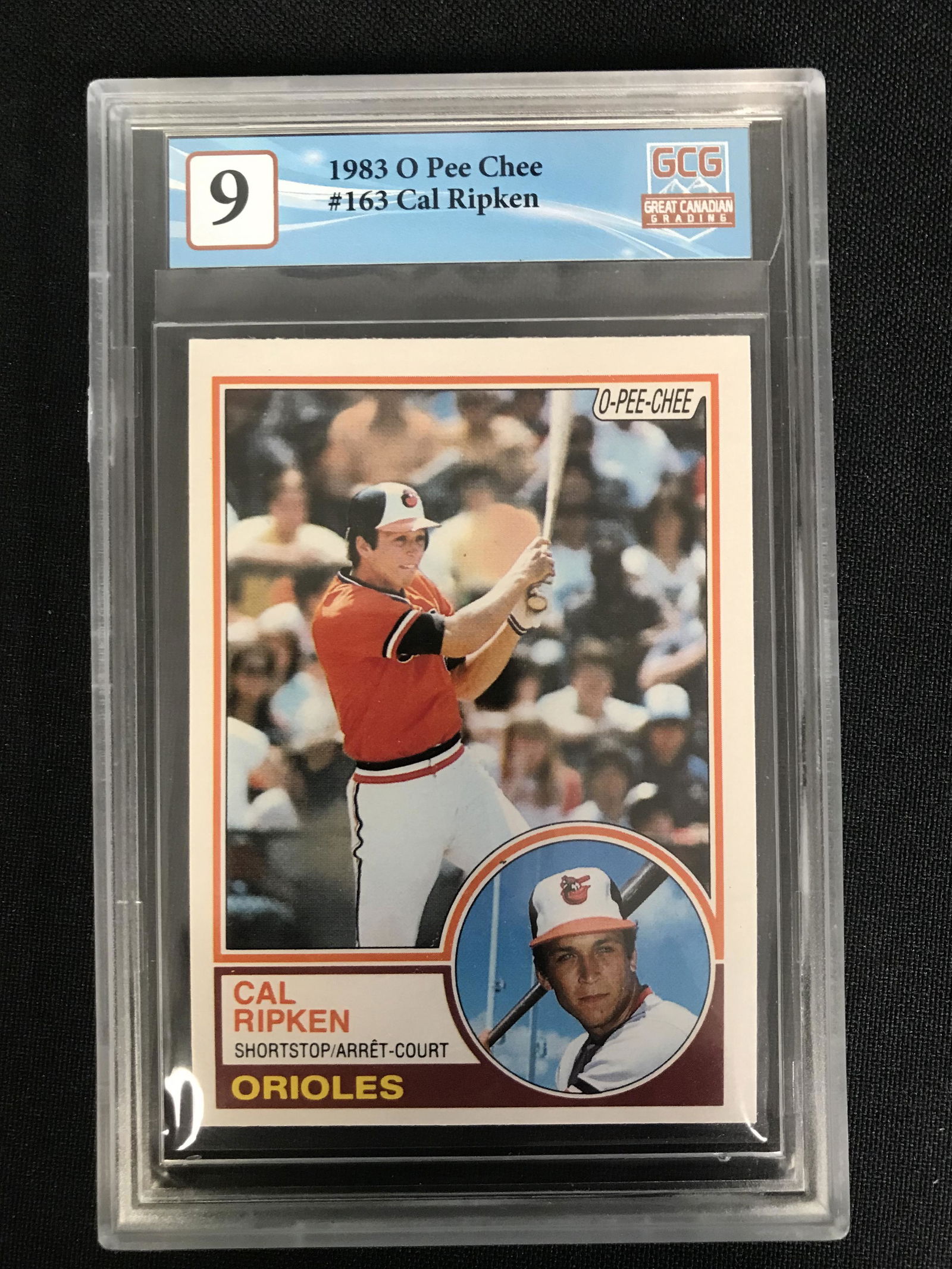 1983 O-PEE-CHEE NO. 163 CAL RIPKEN JR. (GCG 9) (1 of 2)