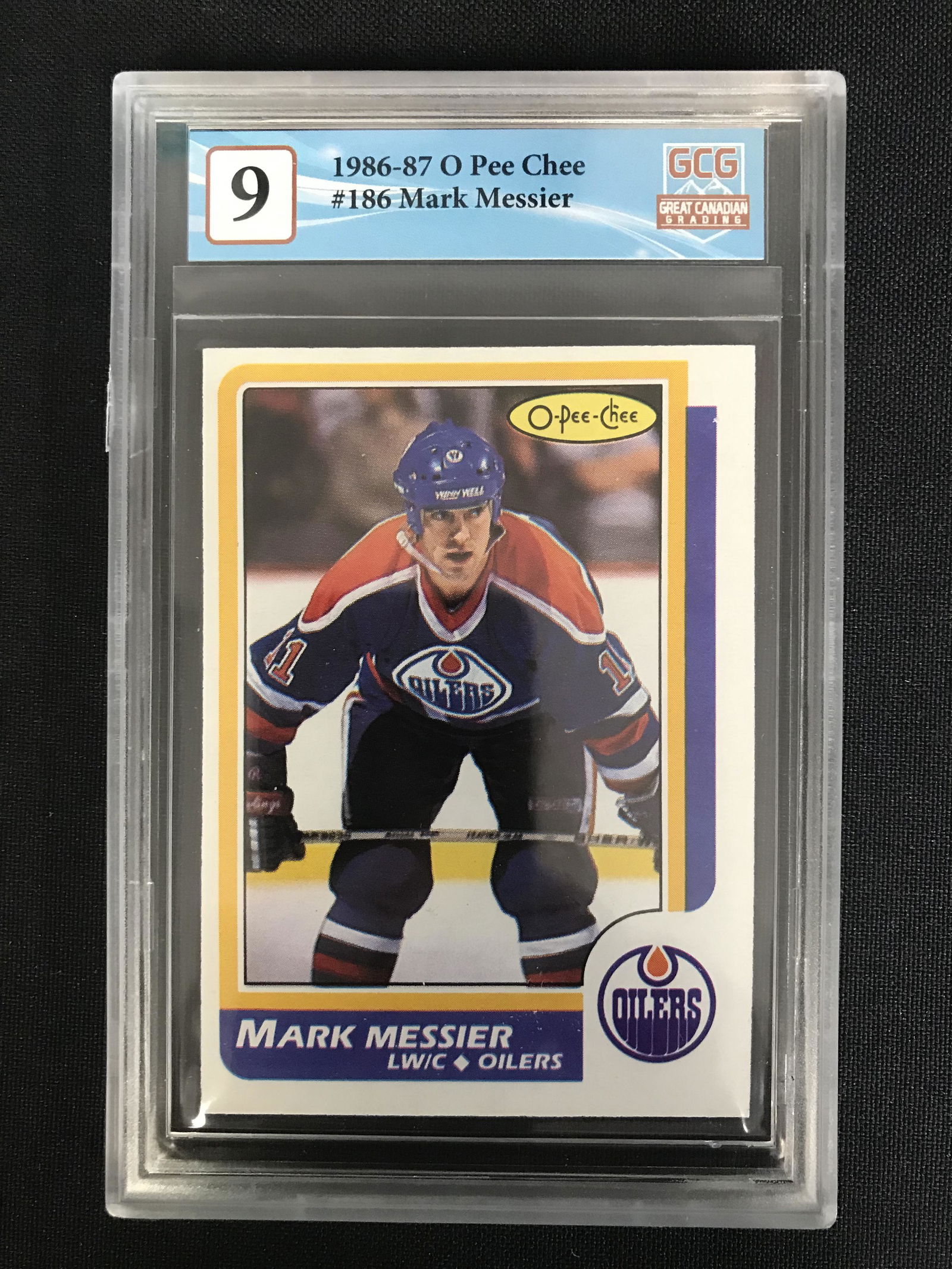 1986-87 O-PEE-CHEE NO. 186 MARK MESSIER (GCG 9) (1 of 2)
