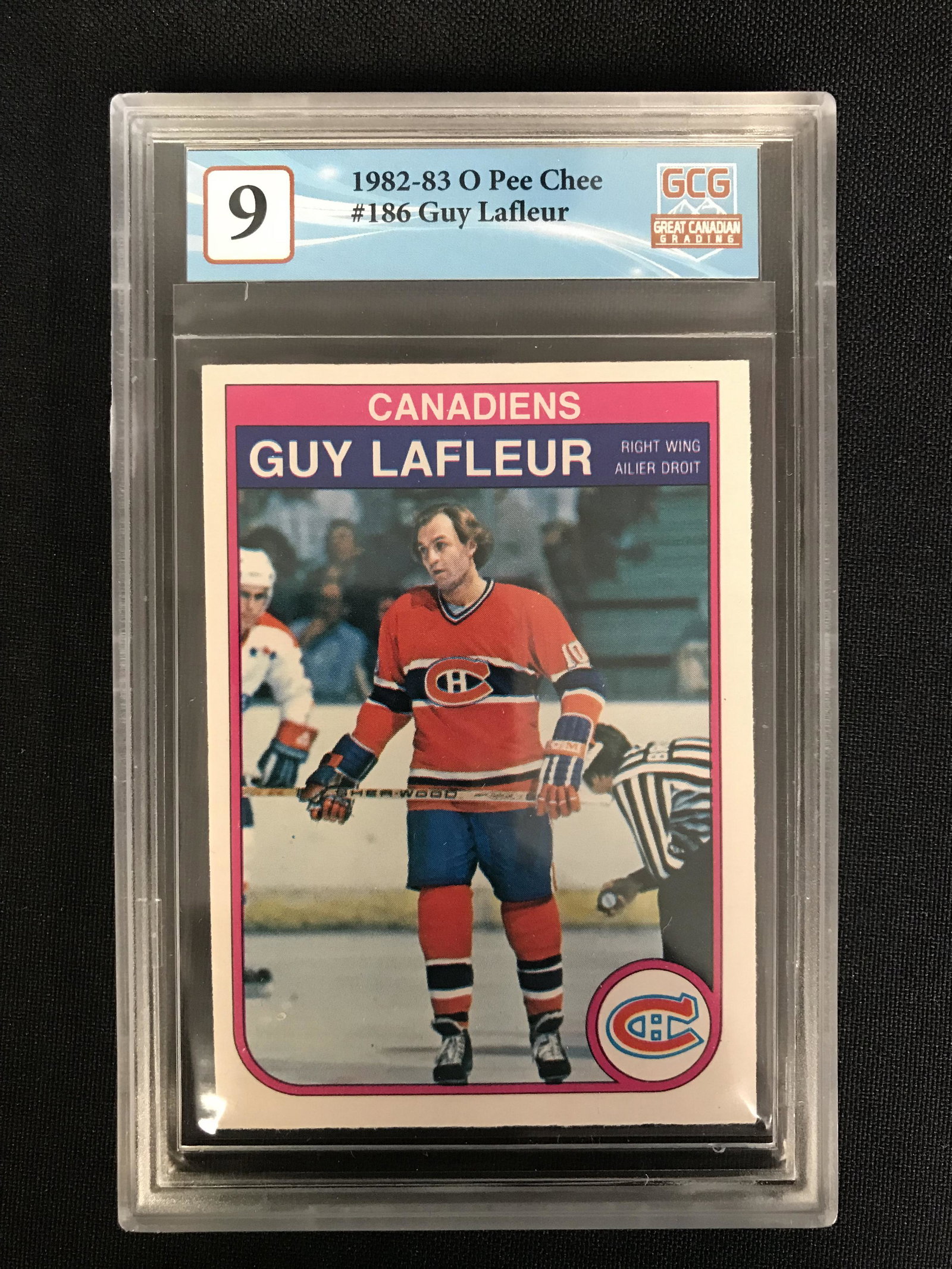 1982-83 O-PEE-CHEE NO. 186 GUY LAFLEUR (GCG 9): 1982-83 O-PEE-CHEE NO. 186 GUY LAFLEUR (GCG 9)