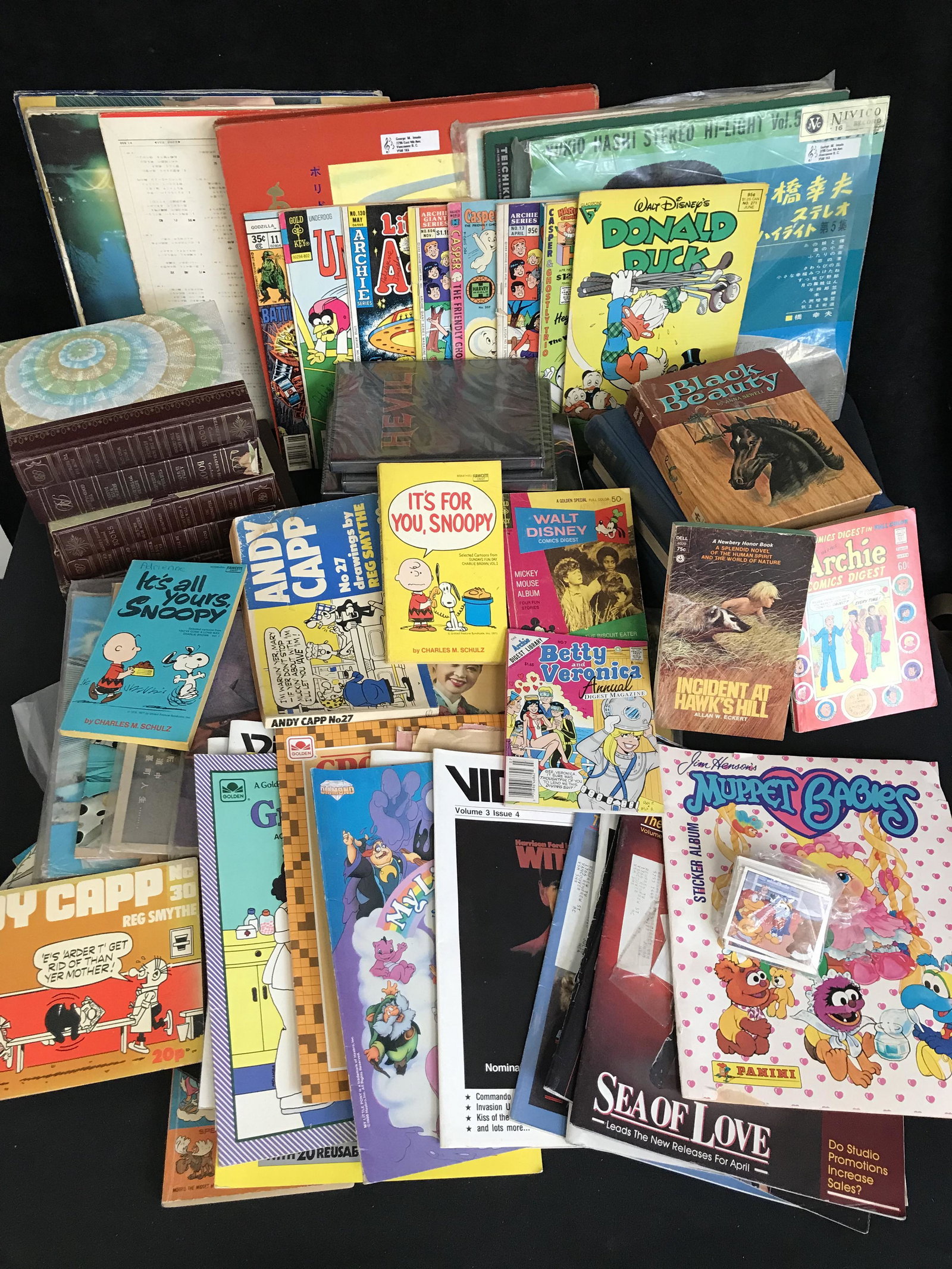 LARGE COMICS AND BOOK LOT (1 of 1)