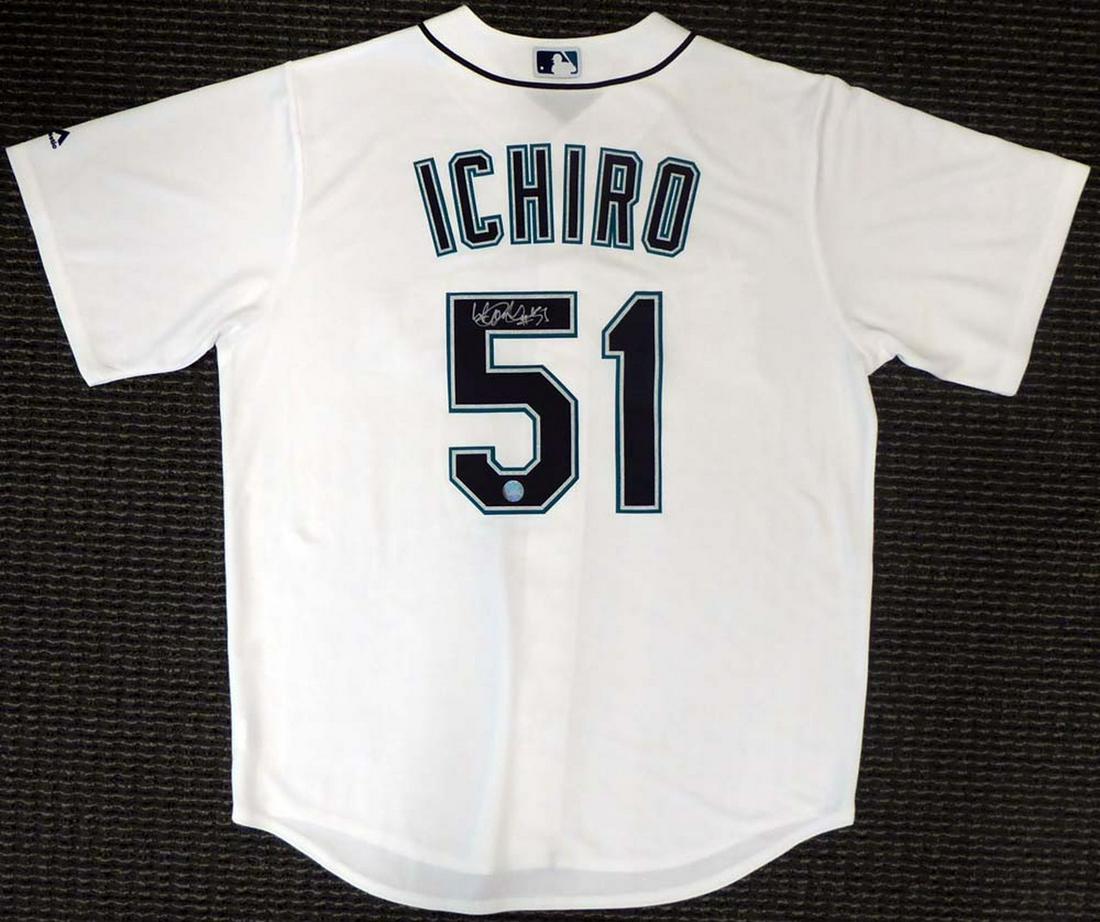 Ichiro Suzuki Autographed Official Seattle Mariners JERSEY  (IS Holo) (1 of 4)