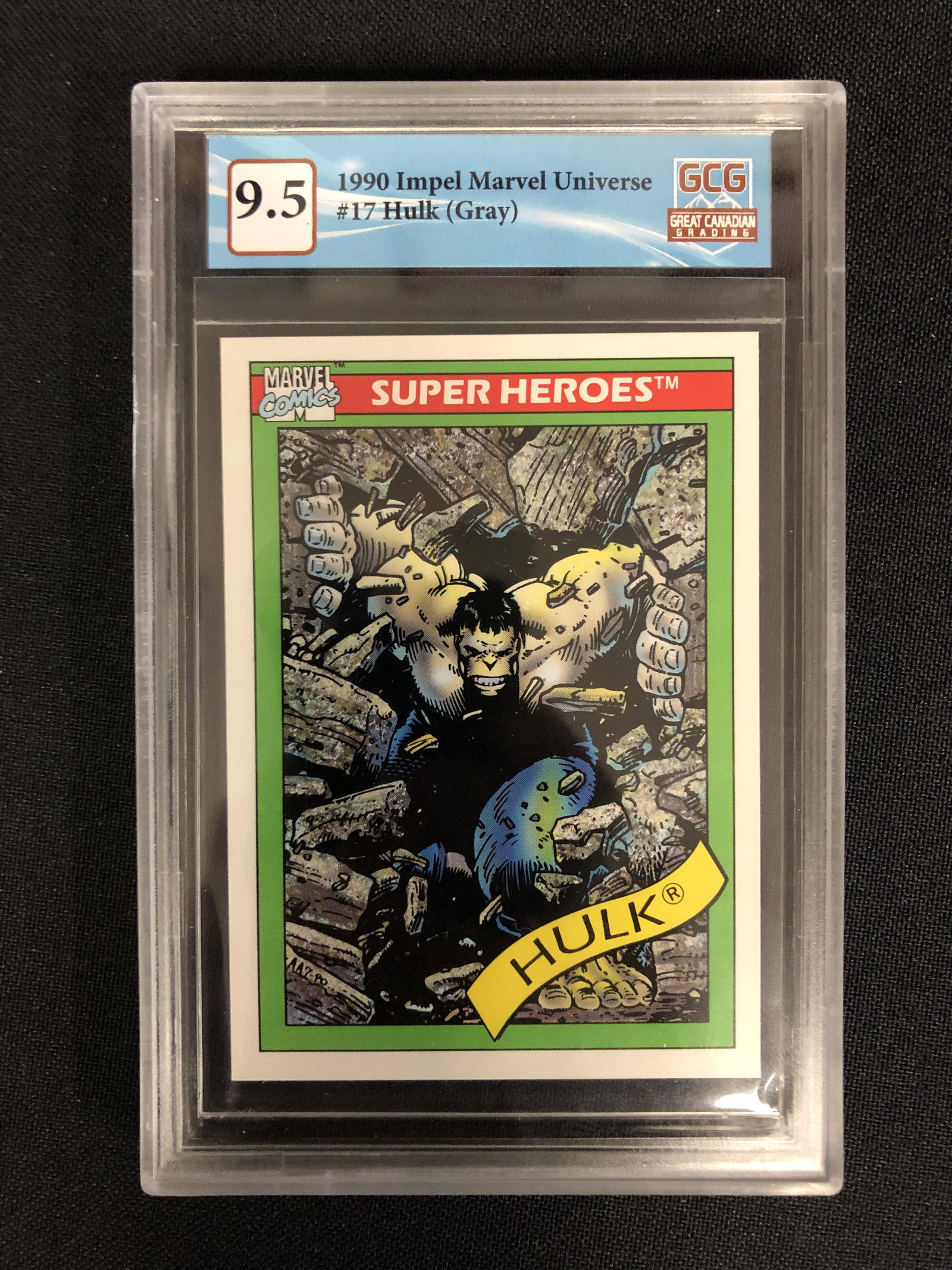 1990 IMPEL MARVEL UNIVERSE NO. 17 HULK (GCG 9.5): 1990 IMPEL MARVEL UNIVERSE NO. 17 HULK (GCG 9.5)