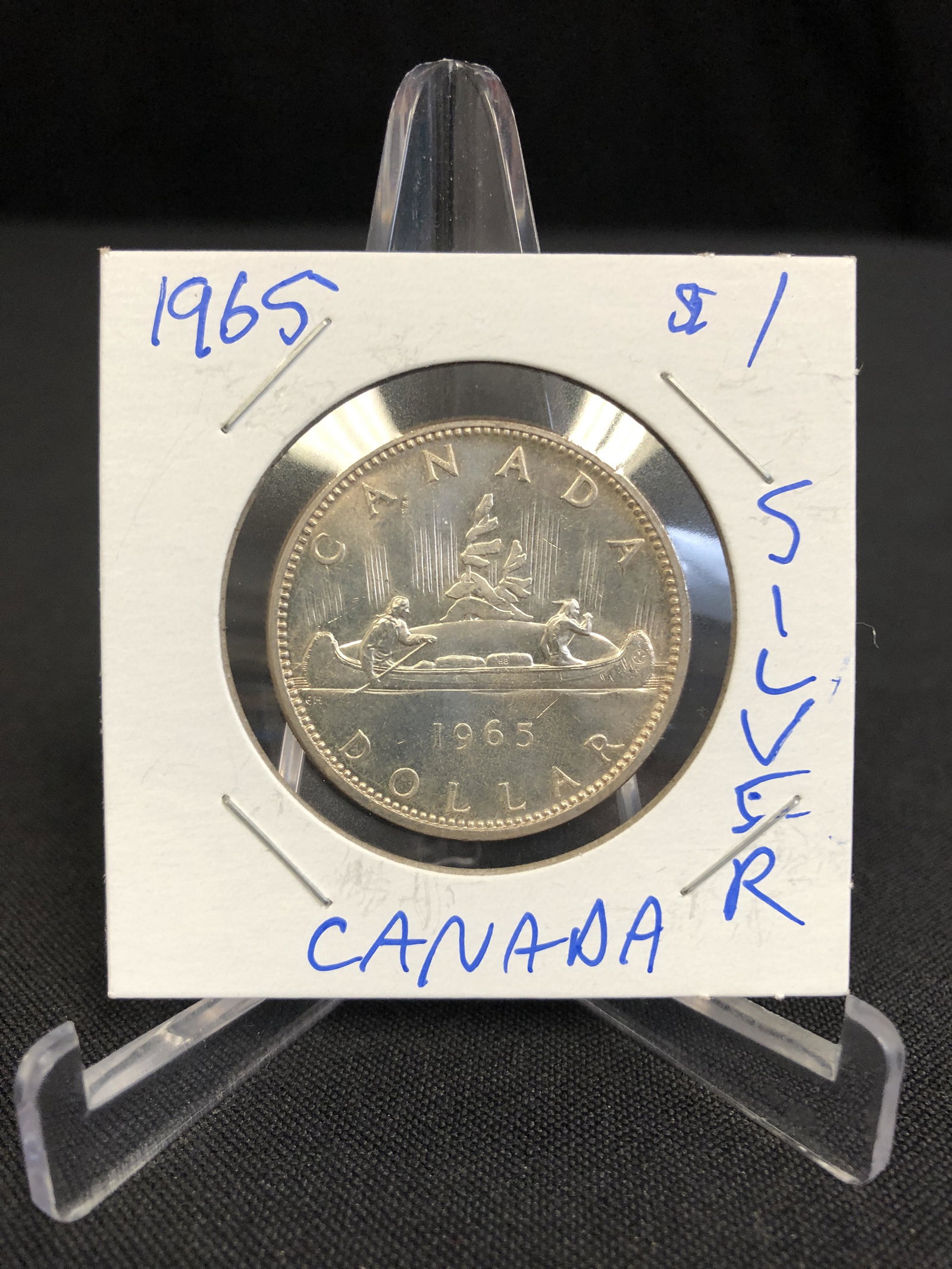 1965 CANADIAN SILVER DOLLAR .800 SILVER (1 of 2)