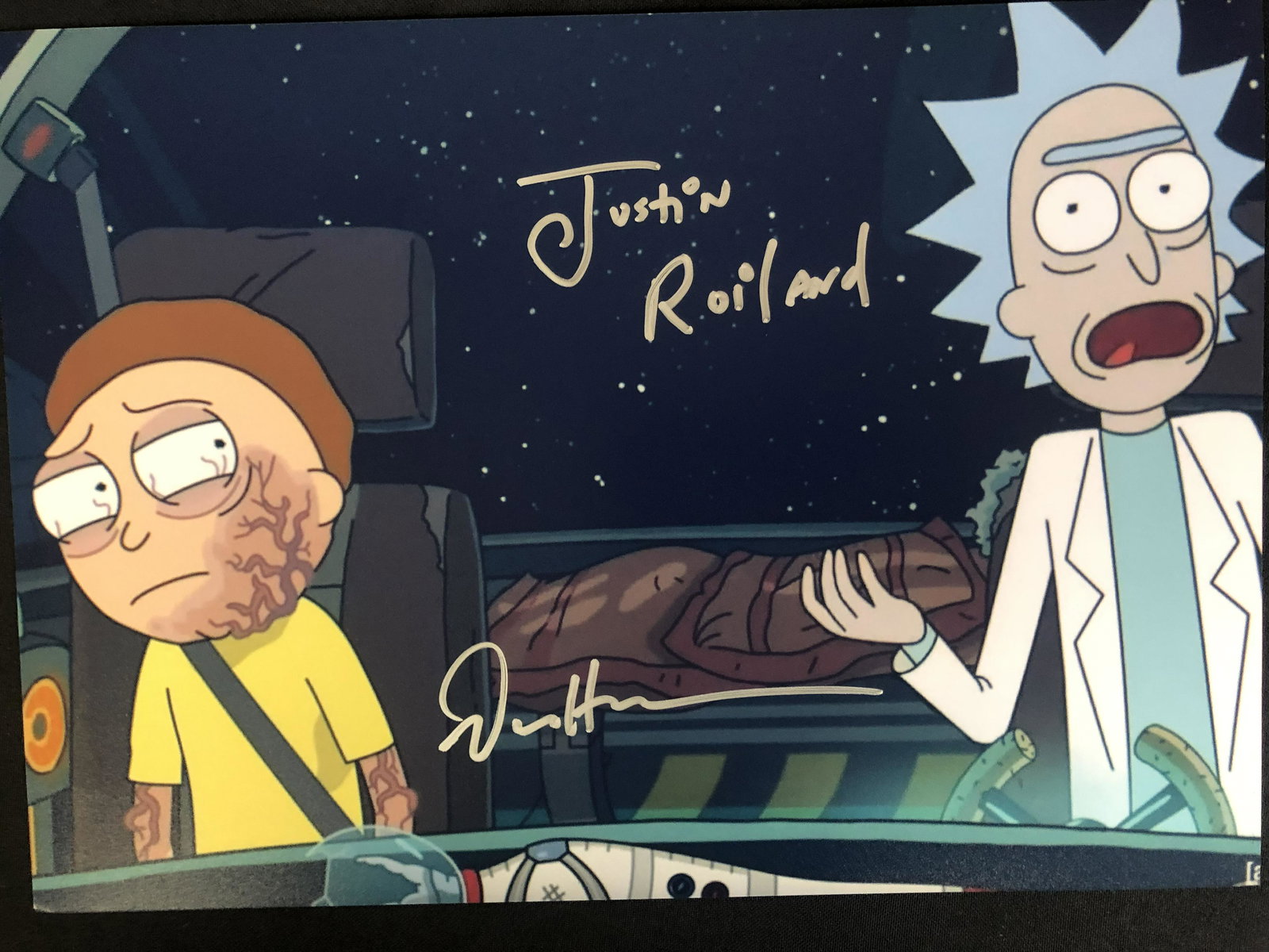 JUSTIN ROILAND AND DAN HARMON SIGNED 8X10 PHOTO (RA COA) (1 of 2)
