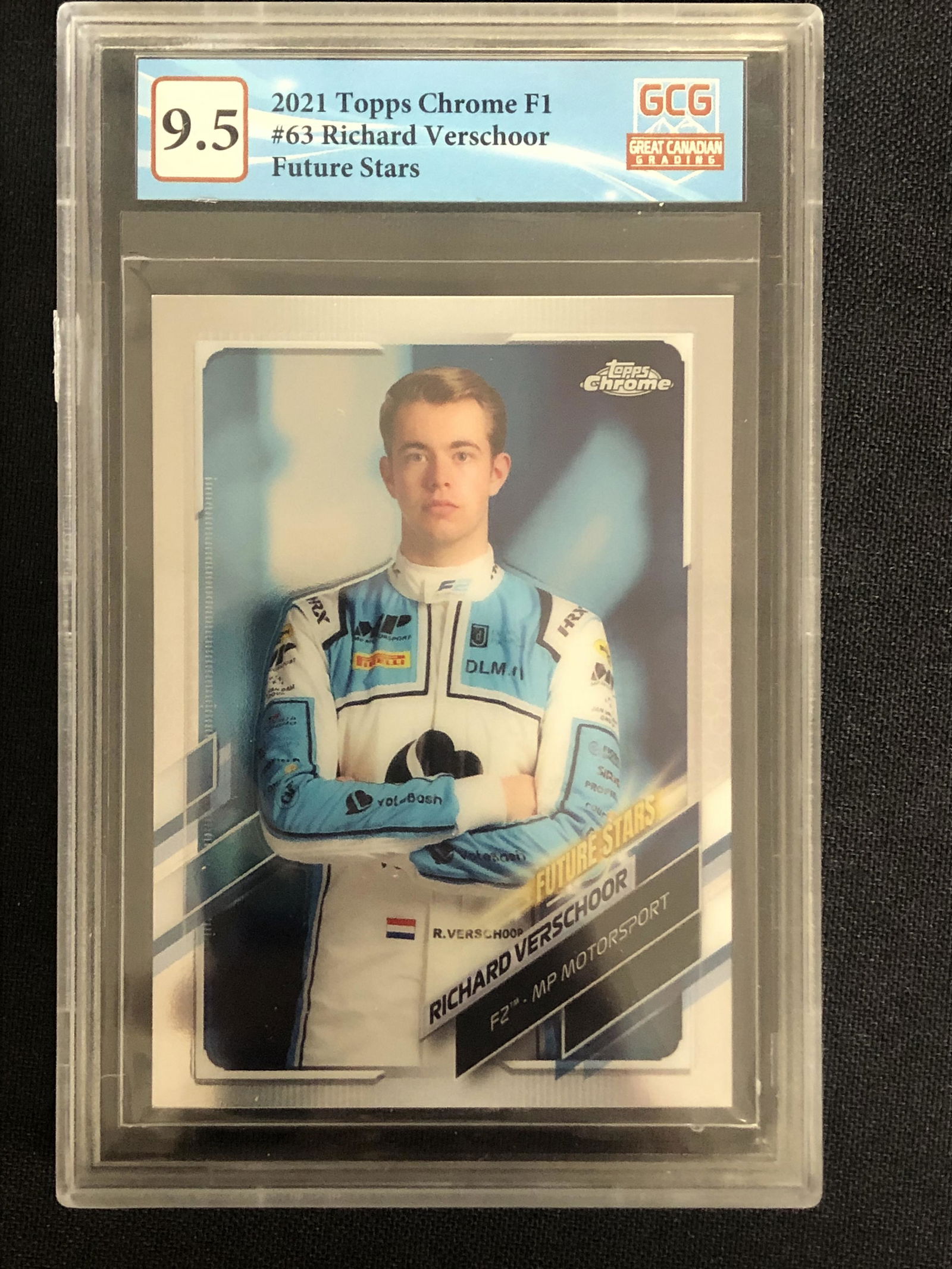 2021 TOPPS CHROME F1 NO. 63 RICHARD VERSCHOOR FUTURE STARS (GCG 9.5) (1 of 2)